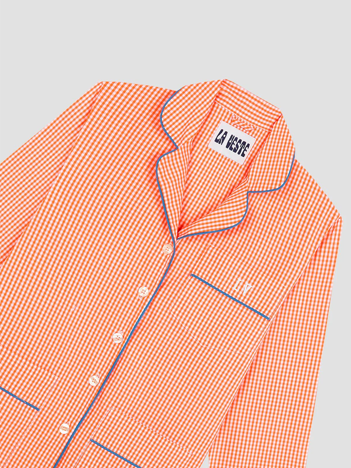 Alpino Pijama Check Orange - Image 4