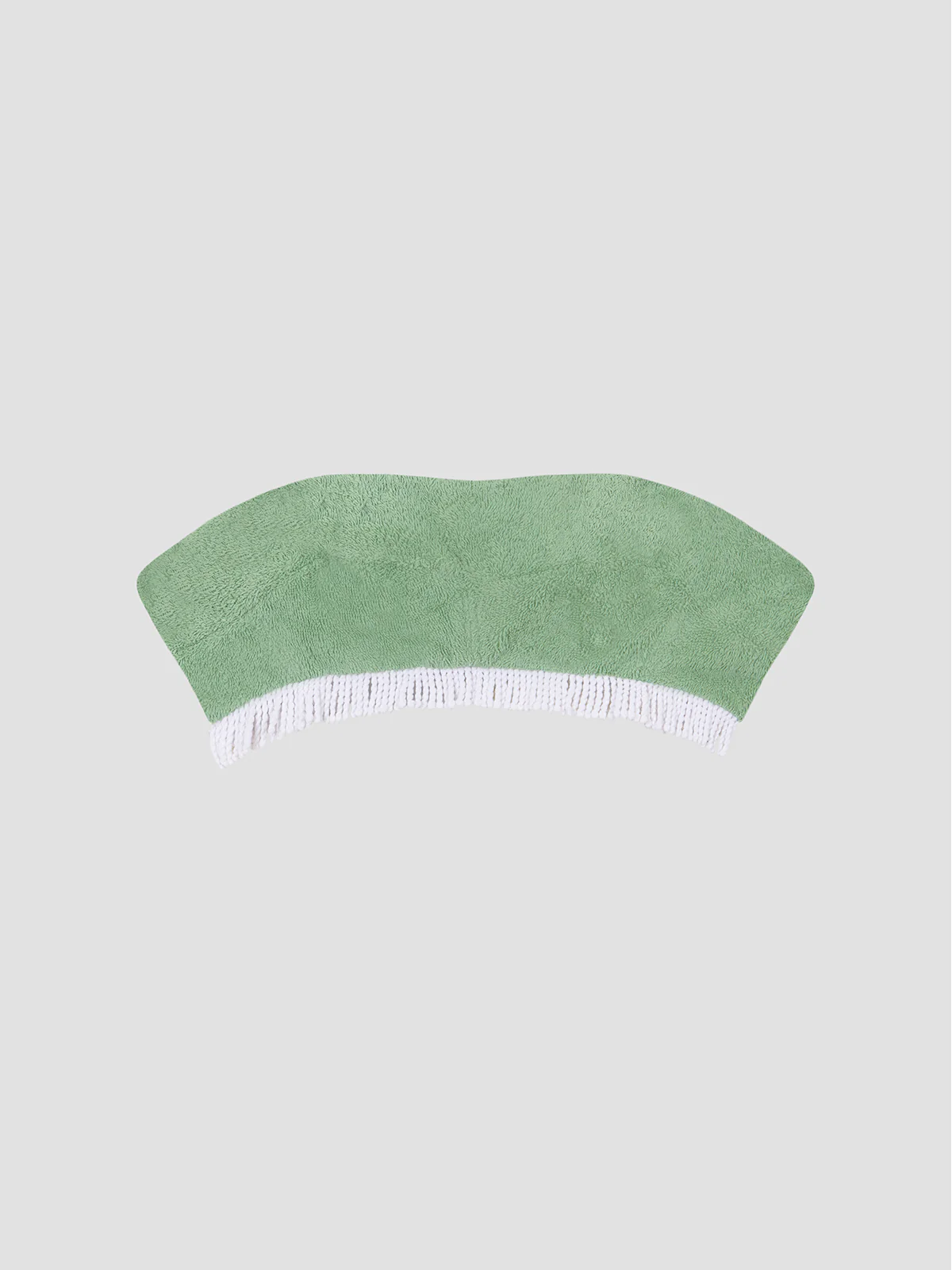 Bandeau Top Towel Fringed Green