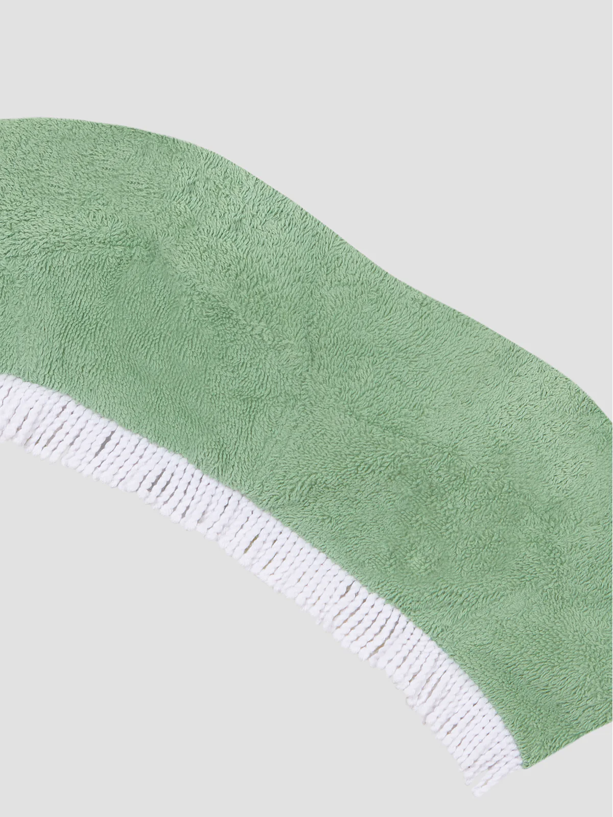 Bandeau Top Towel Fringed Green - Image 2