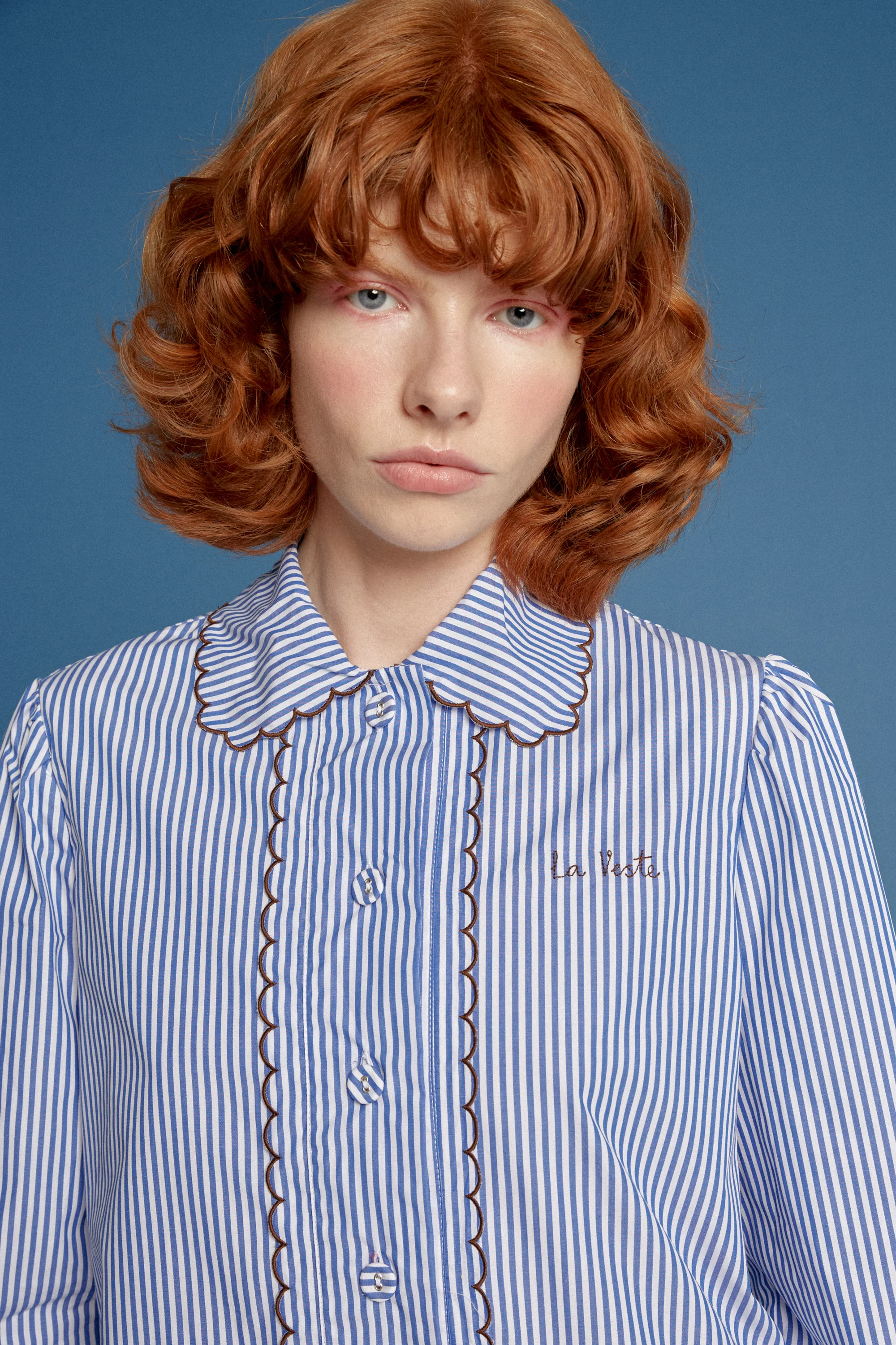 Blackboard Shirt Striped Blue - Image 4