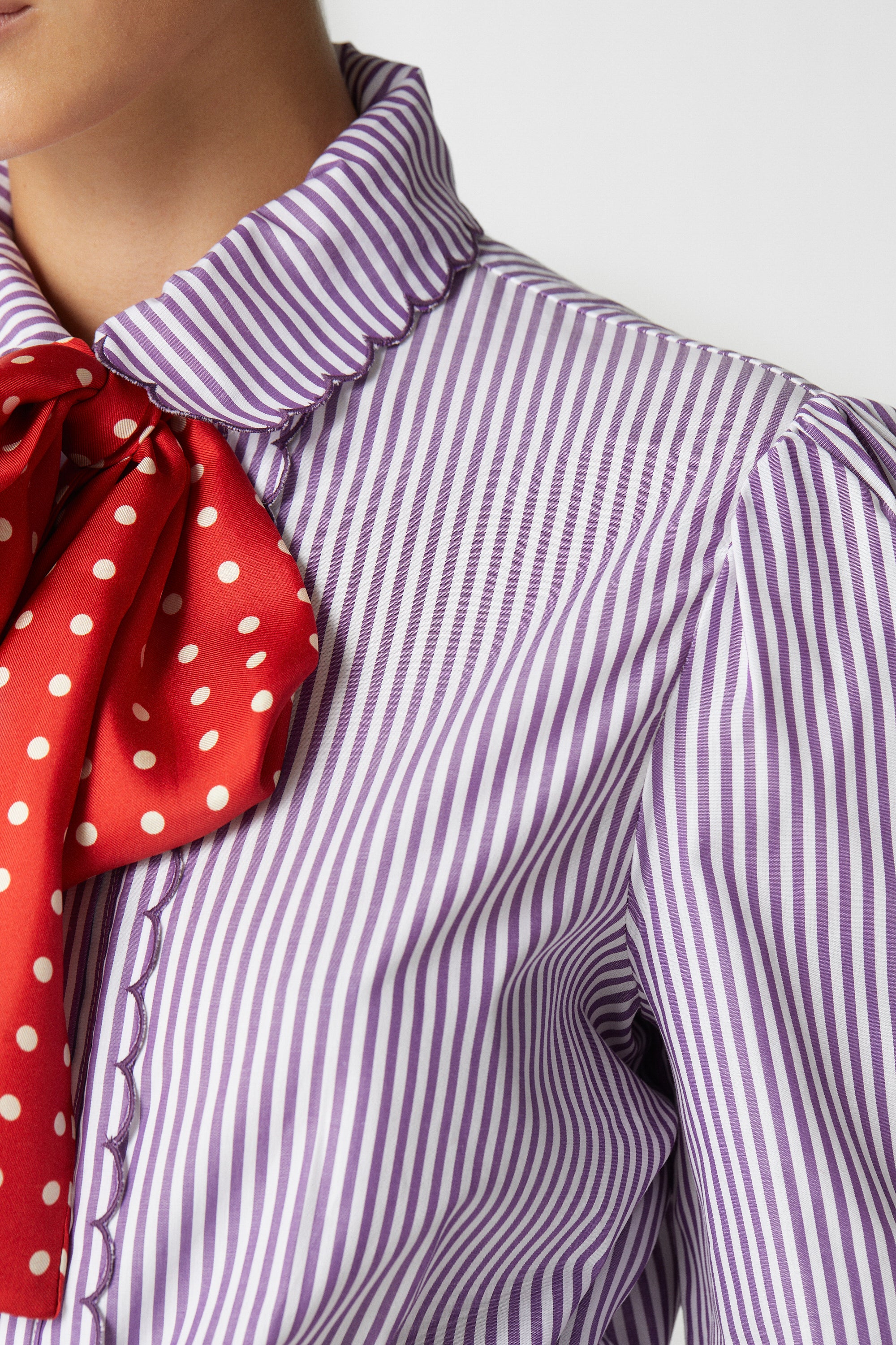 Blackboard Shirt Striped Purple - Image 4