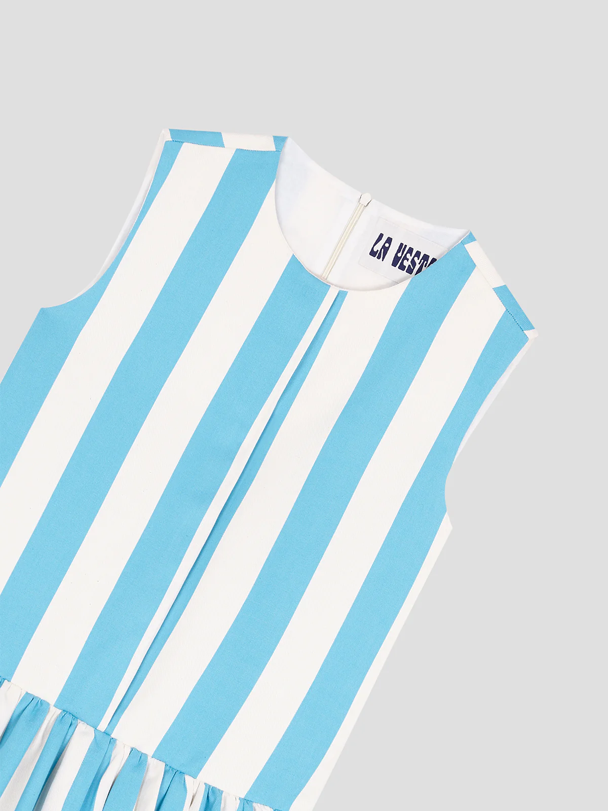 Campari Dress Striped Turquoise - Image 7