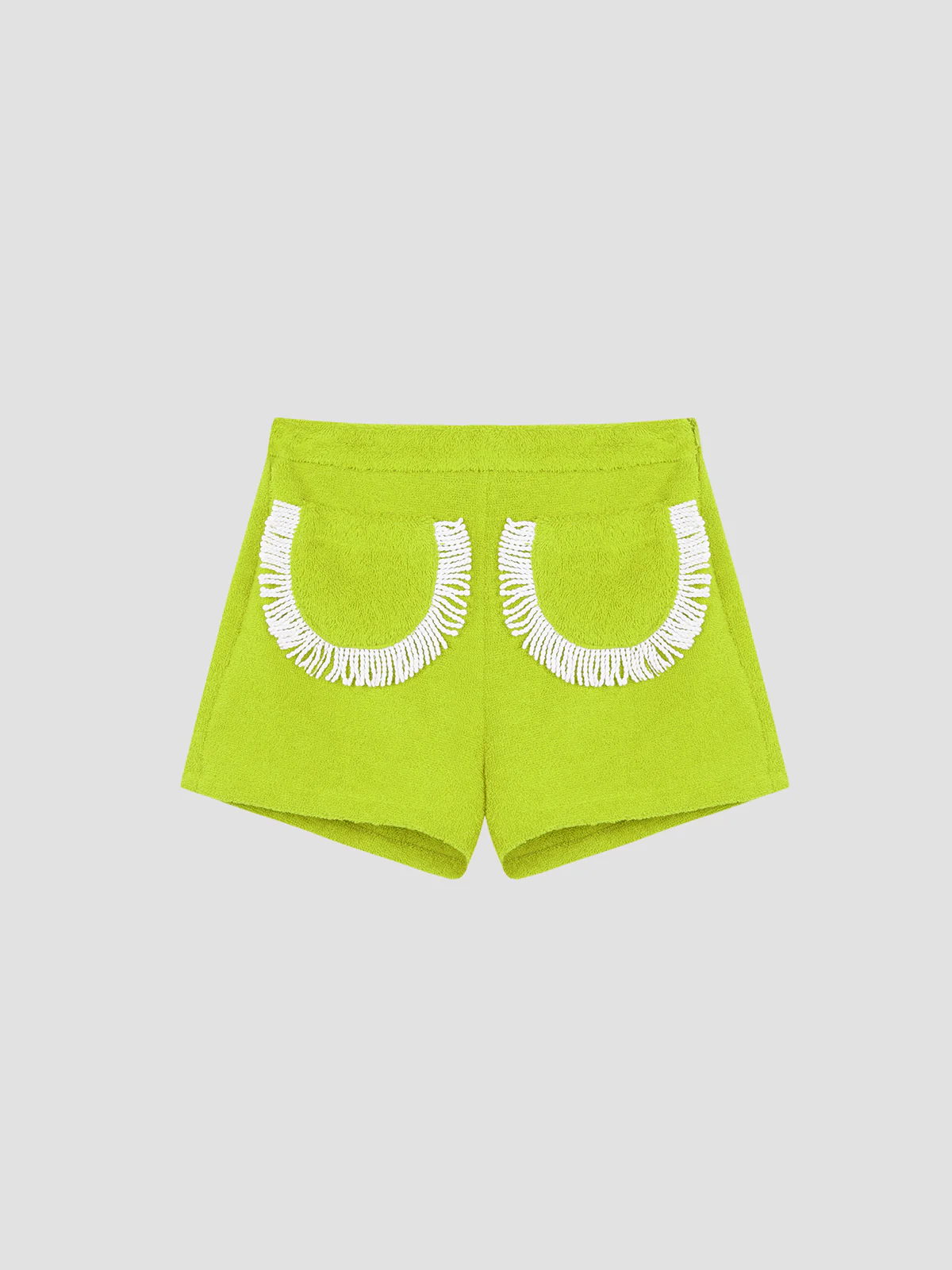 Carambola Shorts Fringed Lime