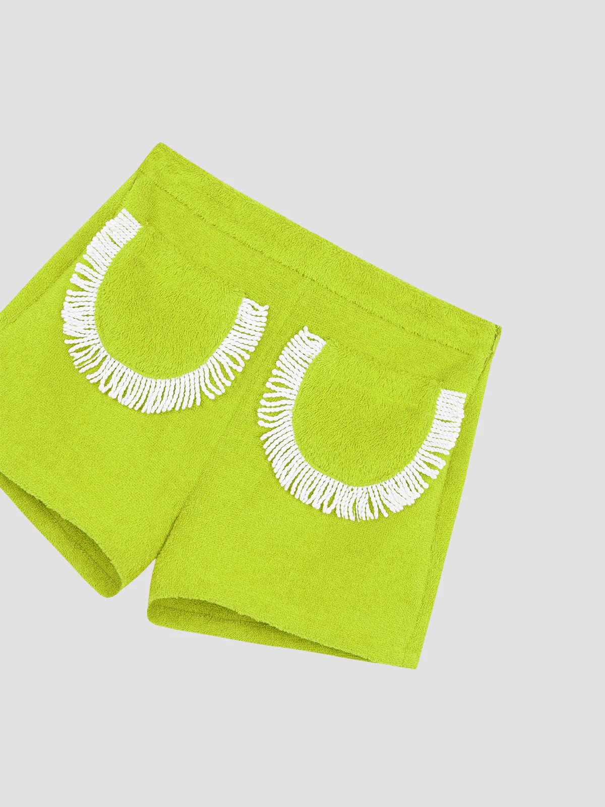 Carambola Shorts Fringed Lime - Image 2