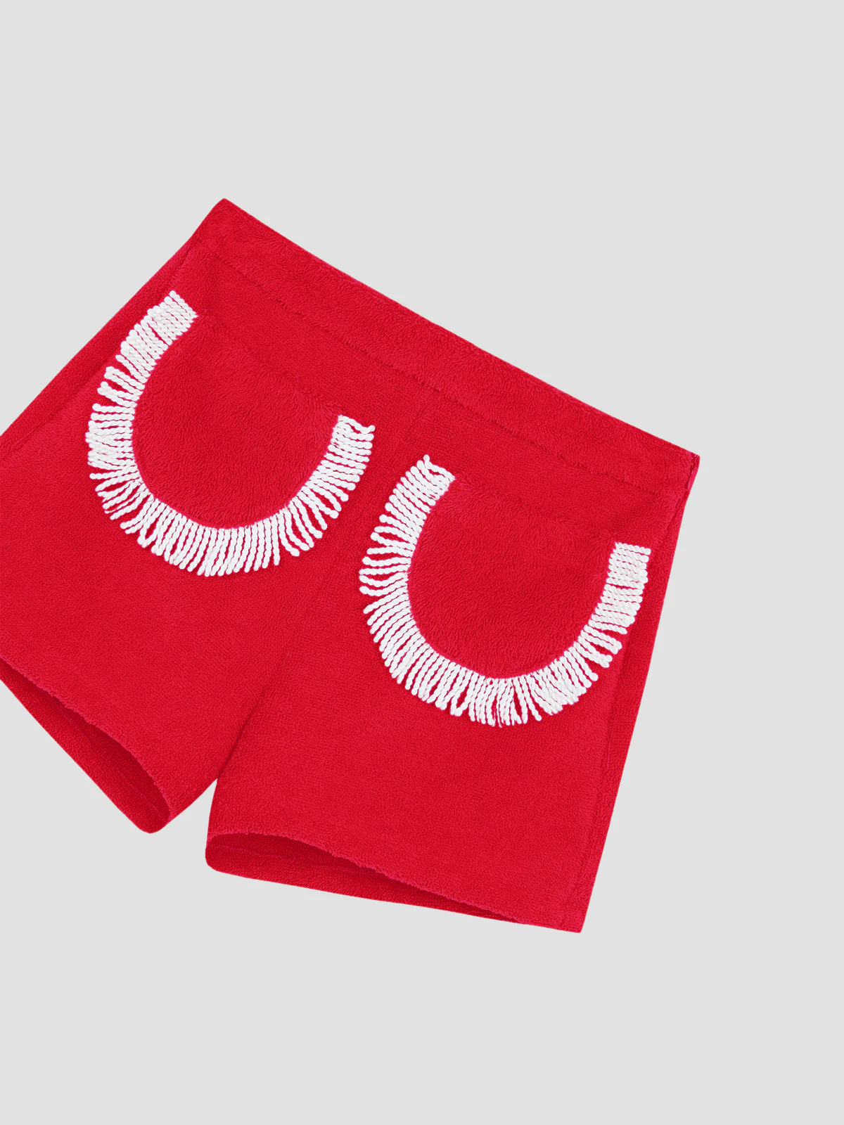 Carambola Shorts Fringed Red - Image 2