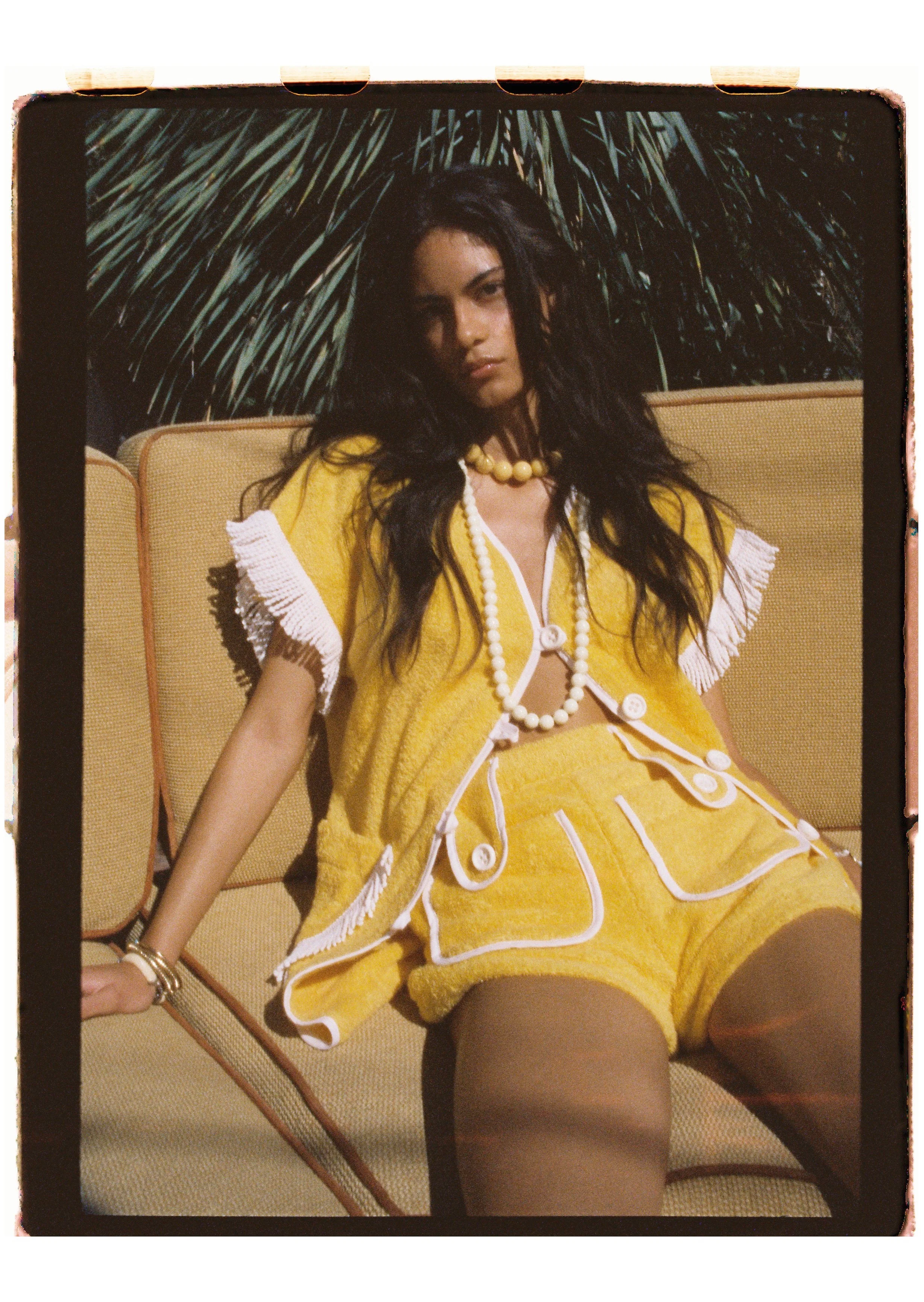 Carambola Towel Shorts Yellow - Image 2