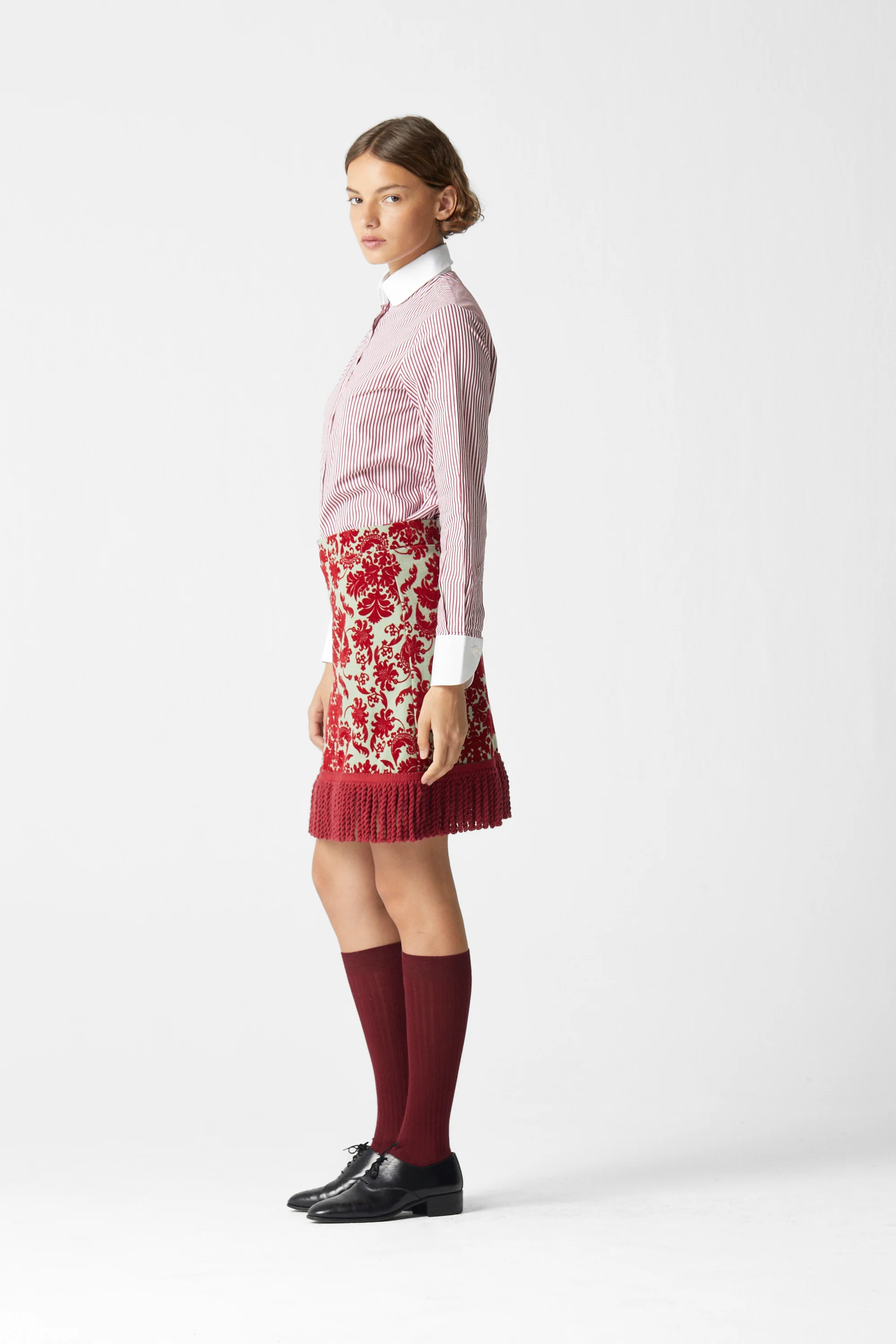 Cher Mini Skirt Wool Green - Image 4