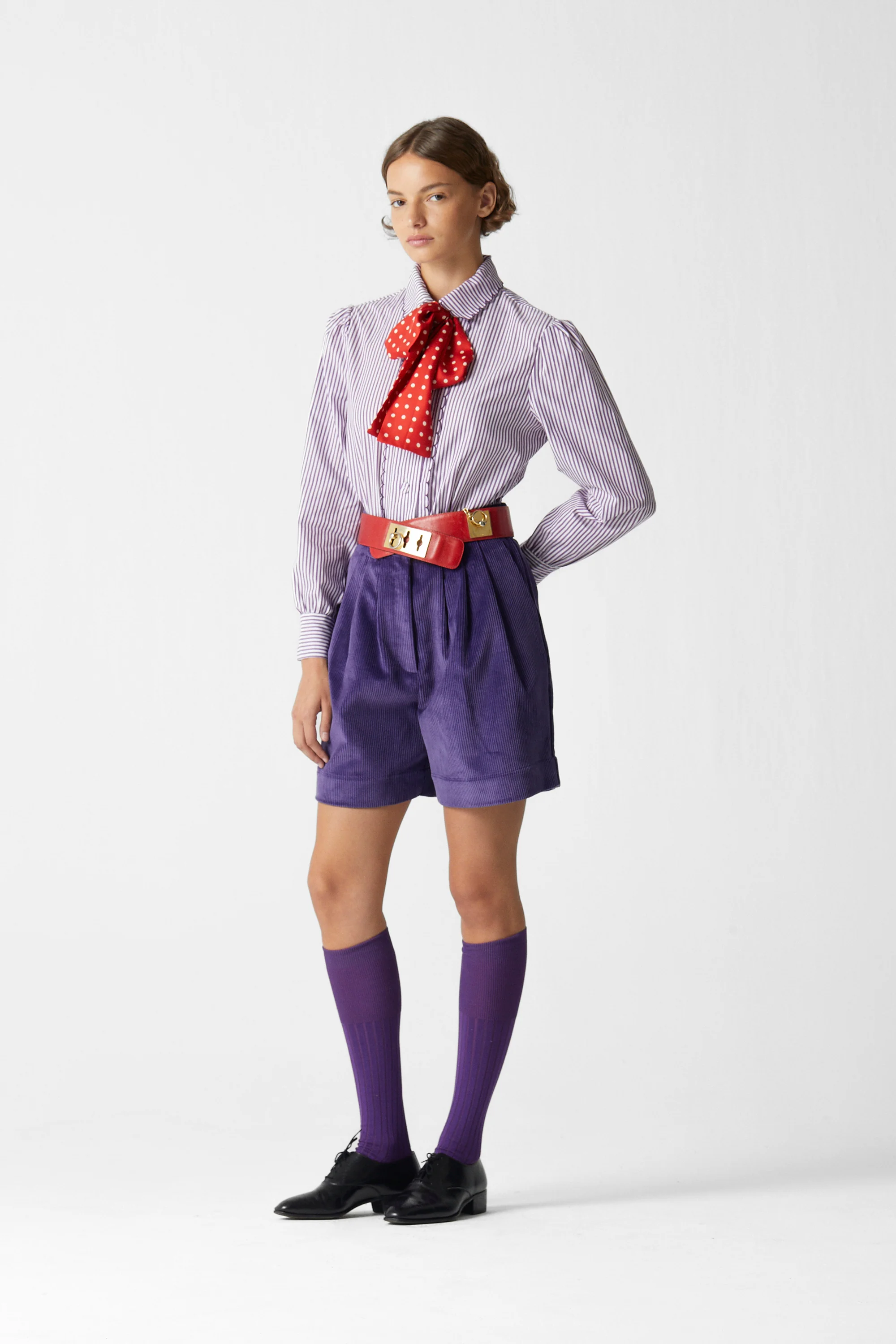 Corduroy Bermuda Purple - Image 3