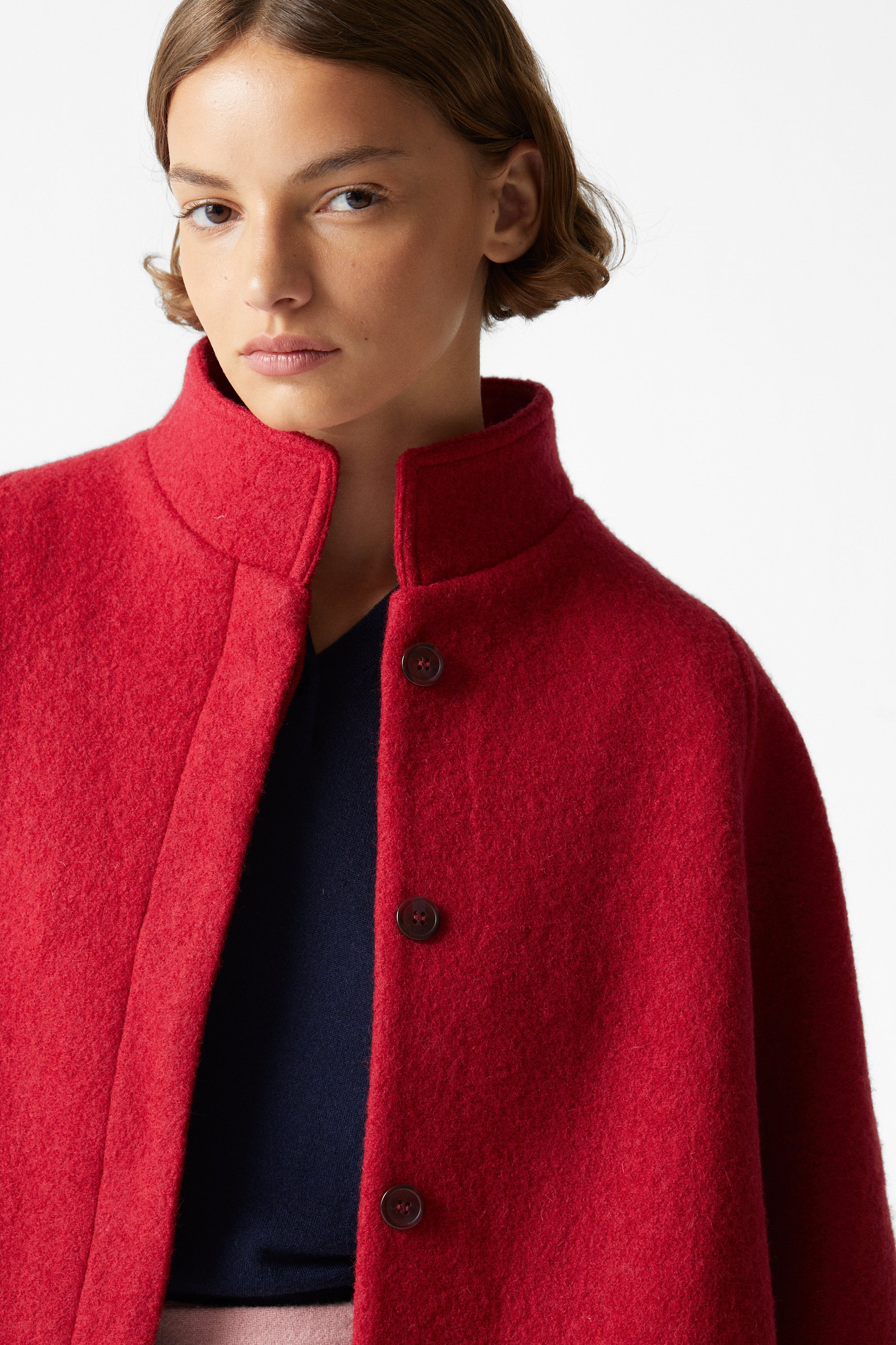 D' Artagnan Wool Cape Red - Image 4