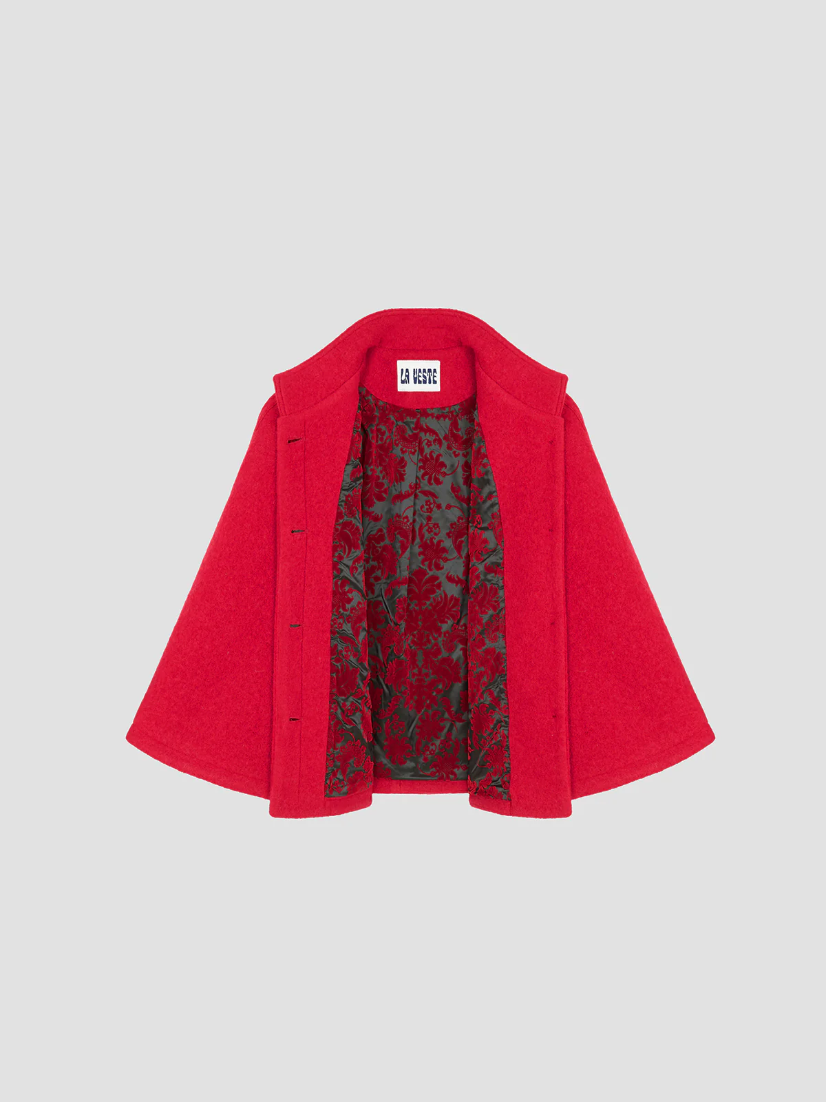 D' Artagnan Wool Cape Red - Image 8