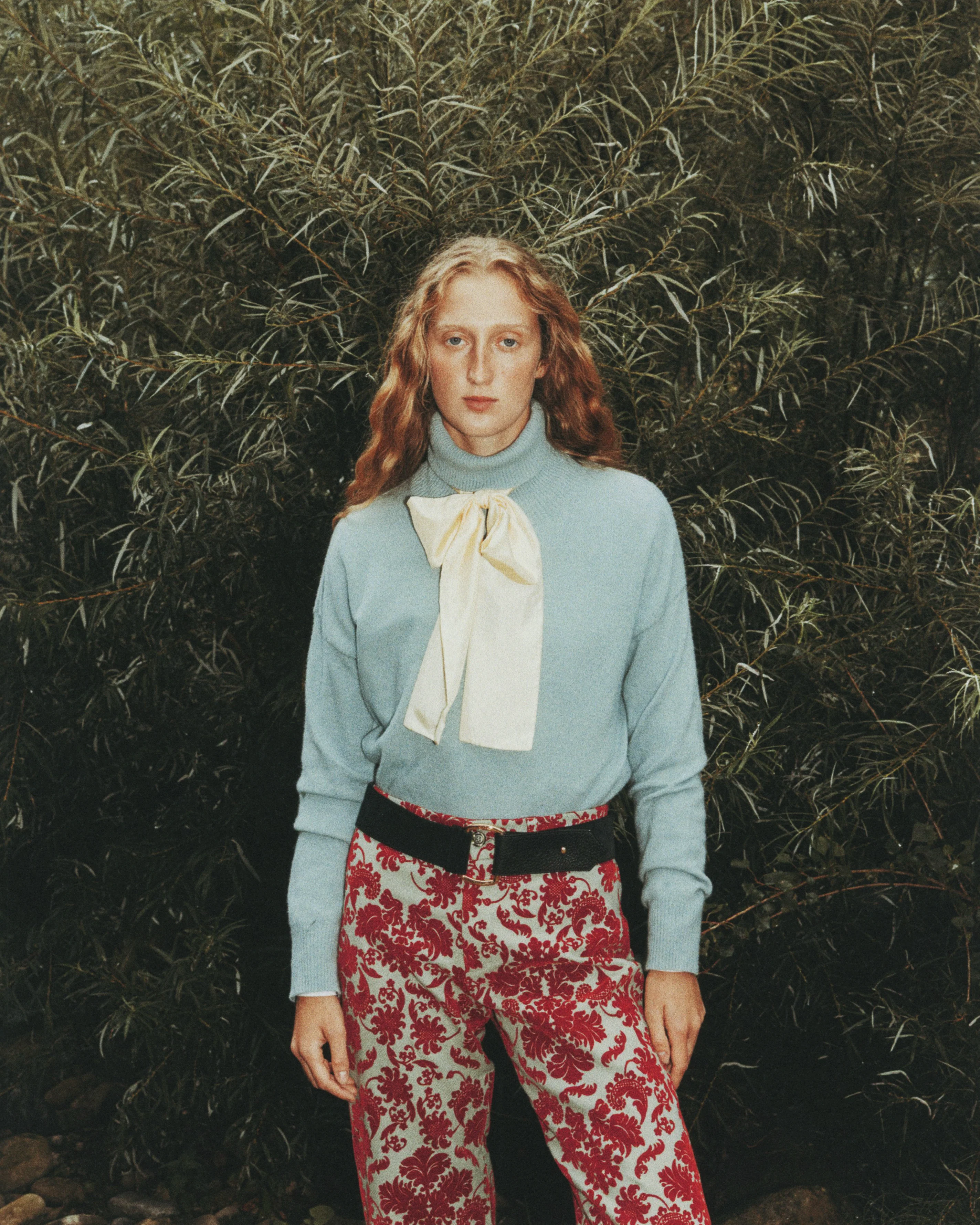Fringed Jason Wool Pants Green - Image 5