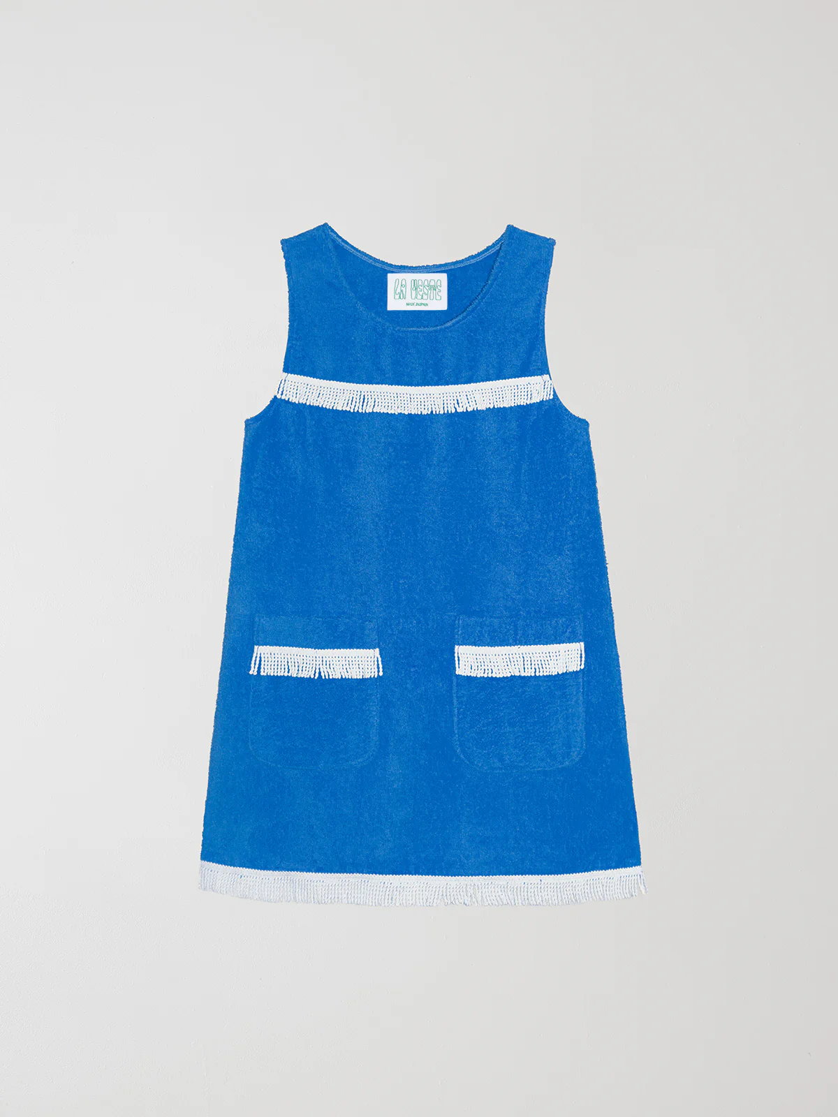 Fringes Mini Towel Blue