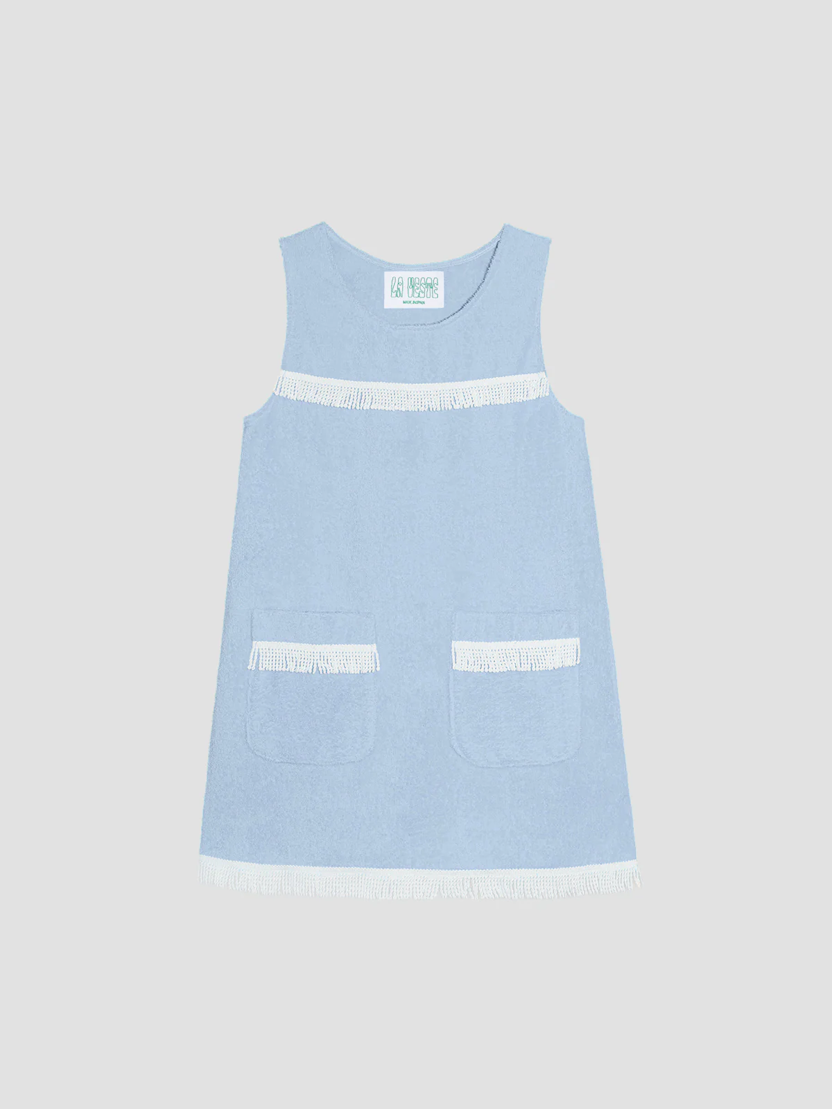 Fringes Mini Towel Celeste