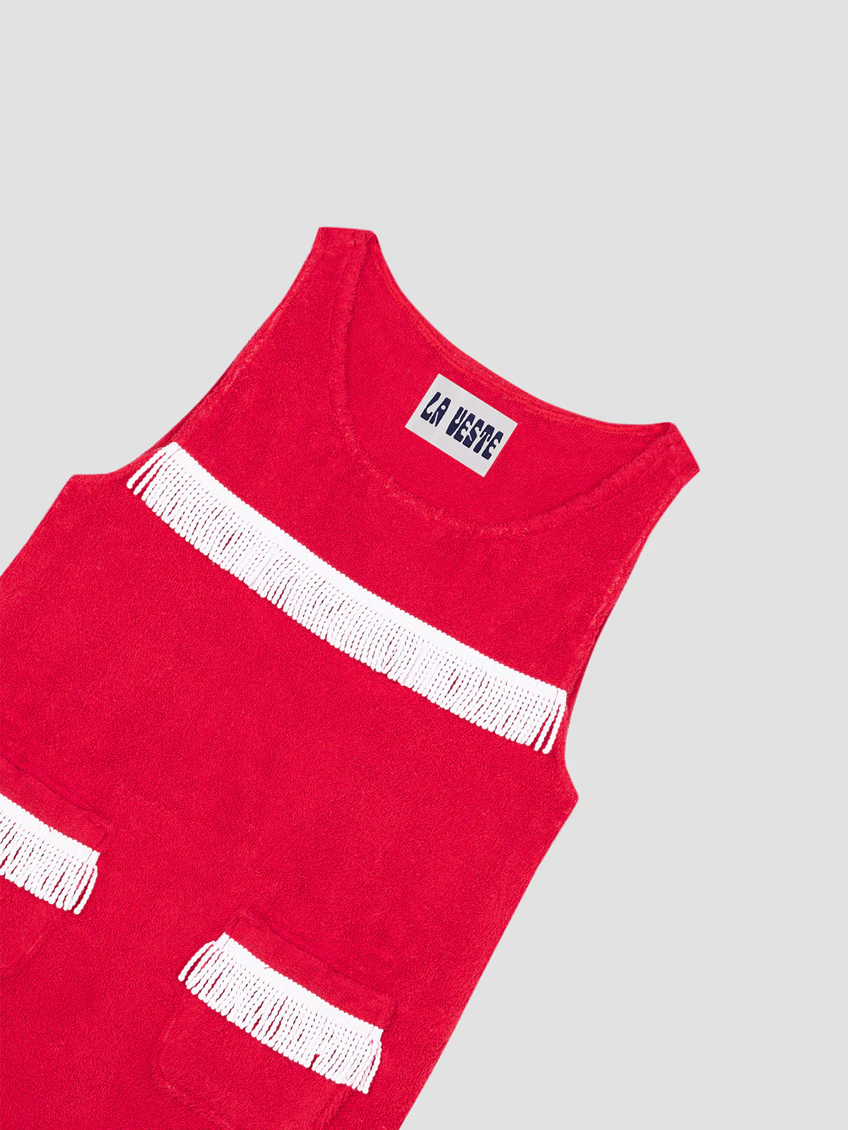 Fringes Mini Towel Red - Image 2
