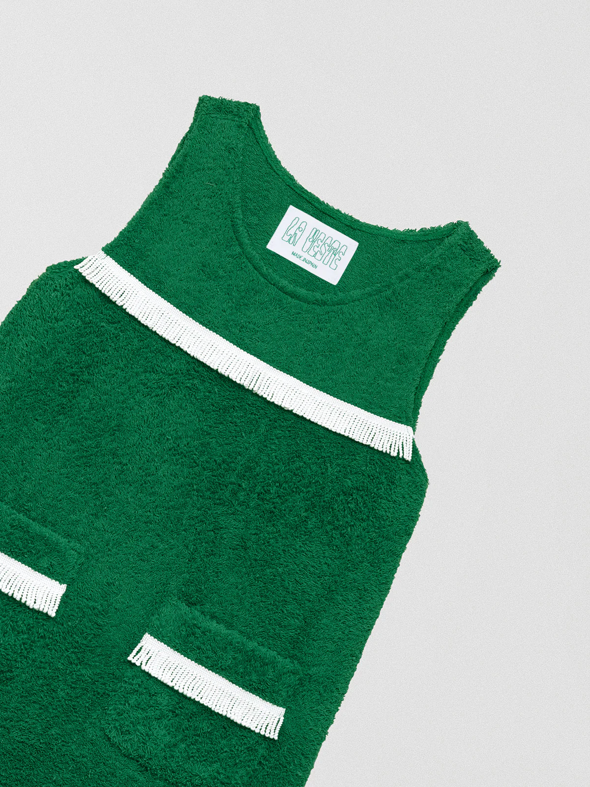 Fringes Mini Towel Green - Image 2