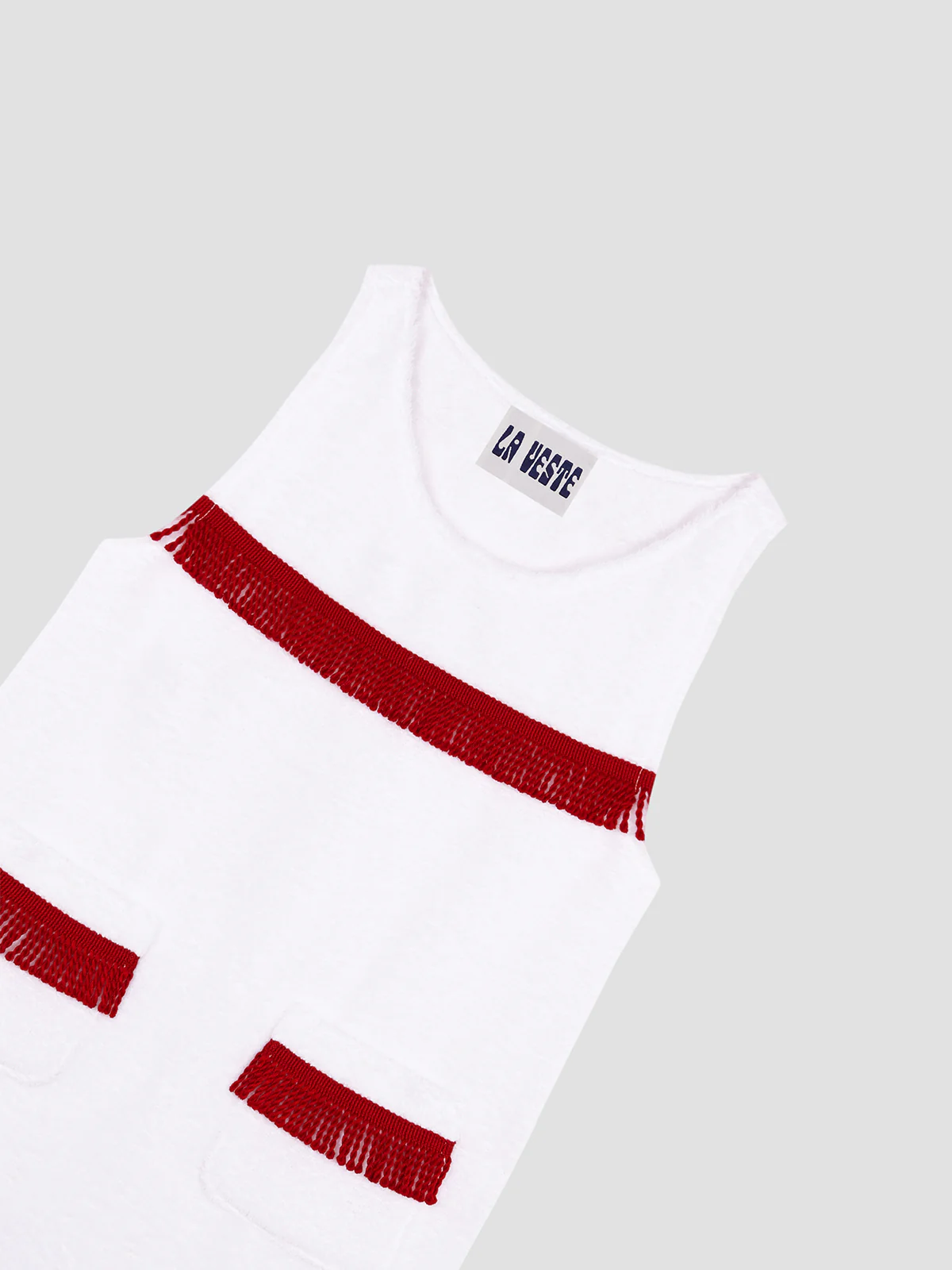 Fringes Mini Towel White - Image 2