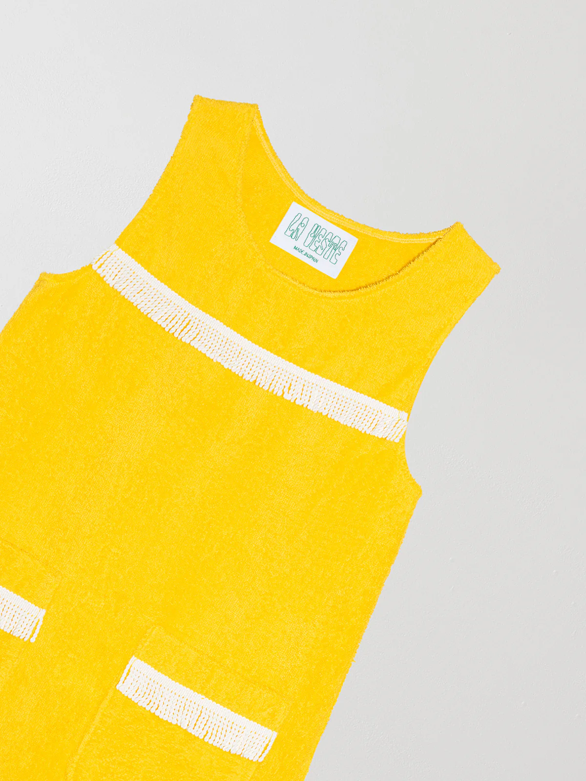 Fringes Mini Towel Yellow - Image 2
