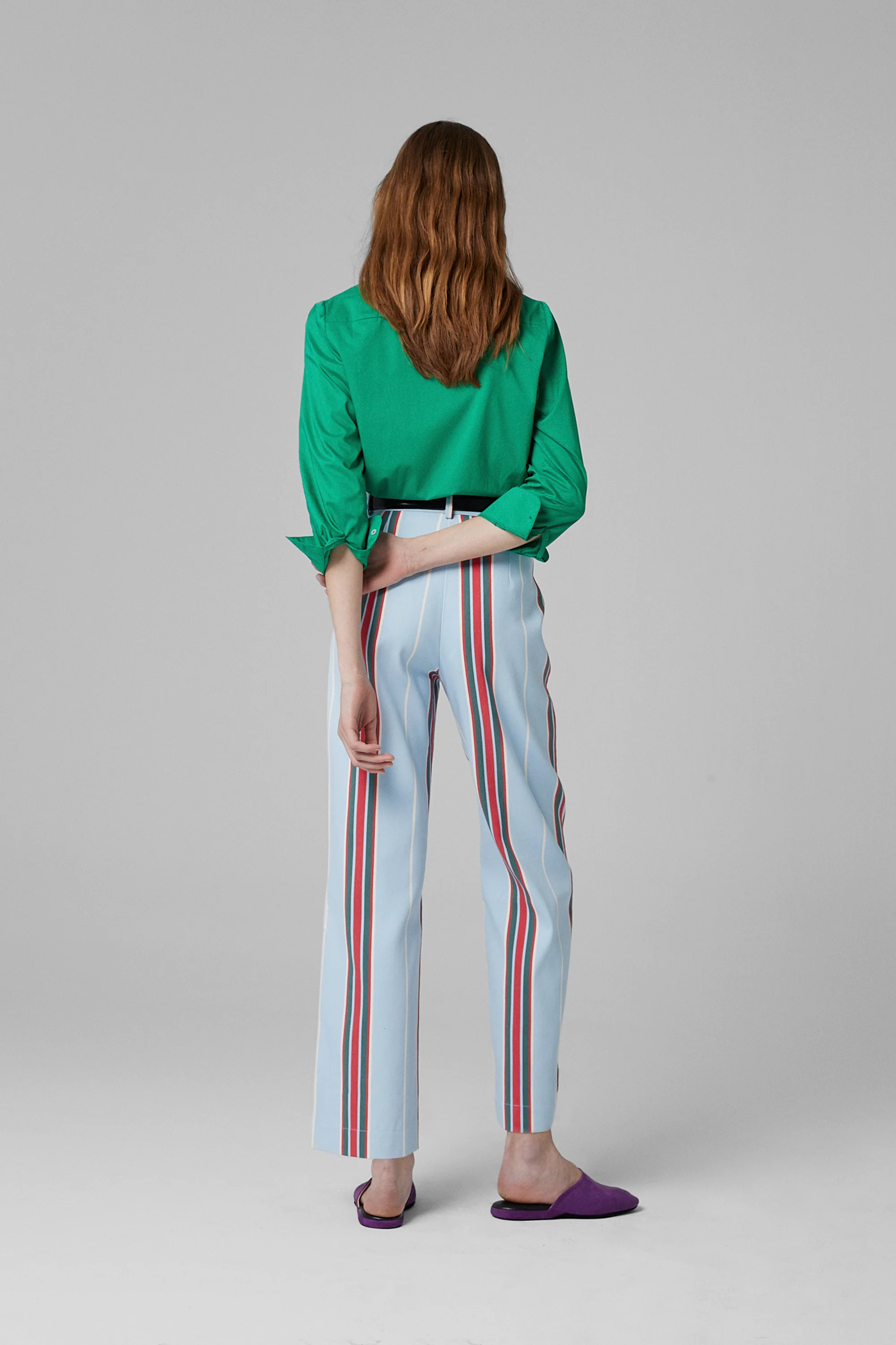 Gina Cotton Shirt Green - Image 5