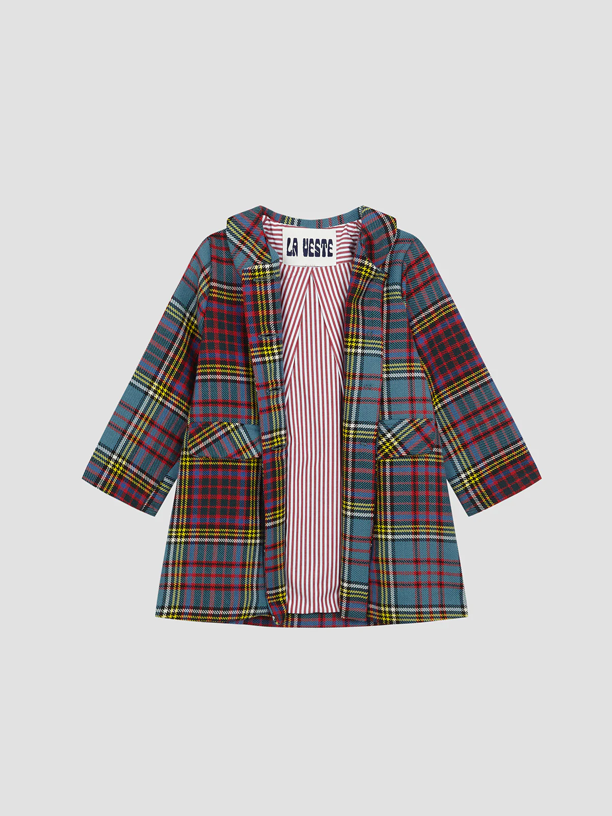 Heidi Coat Tartan Multicolor - Image 4