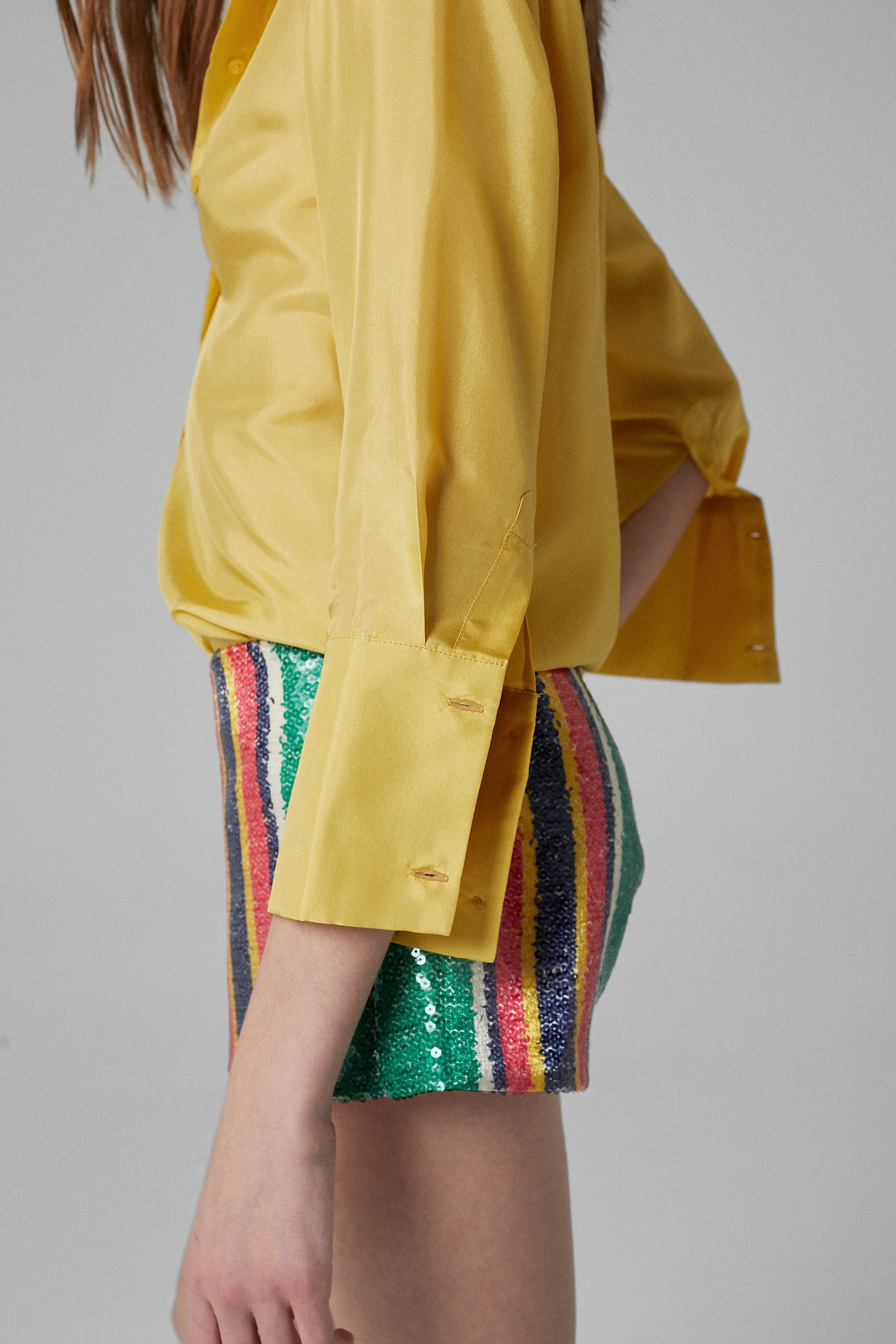 Holiday Silk Shirt Mustard - Image 4