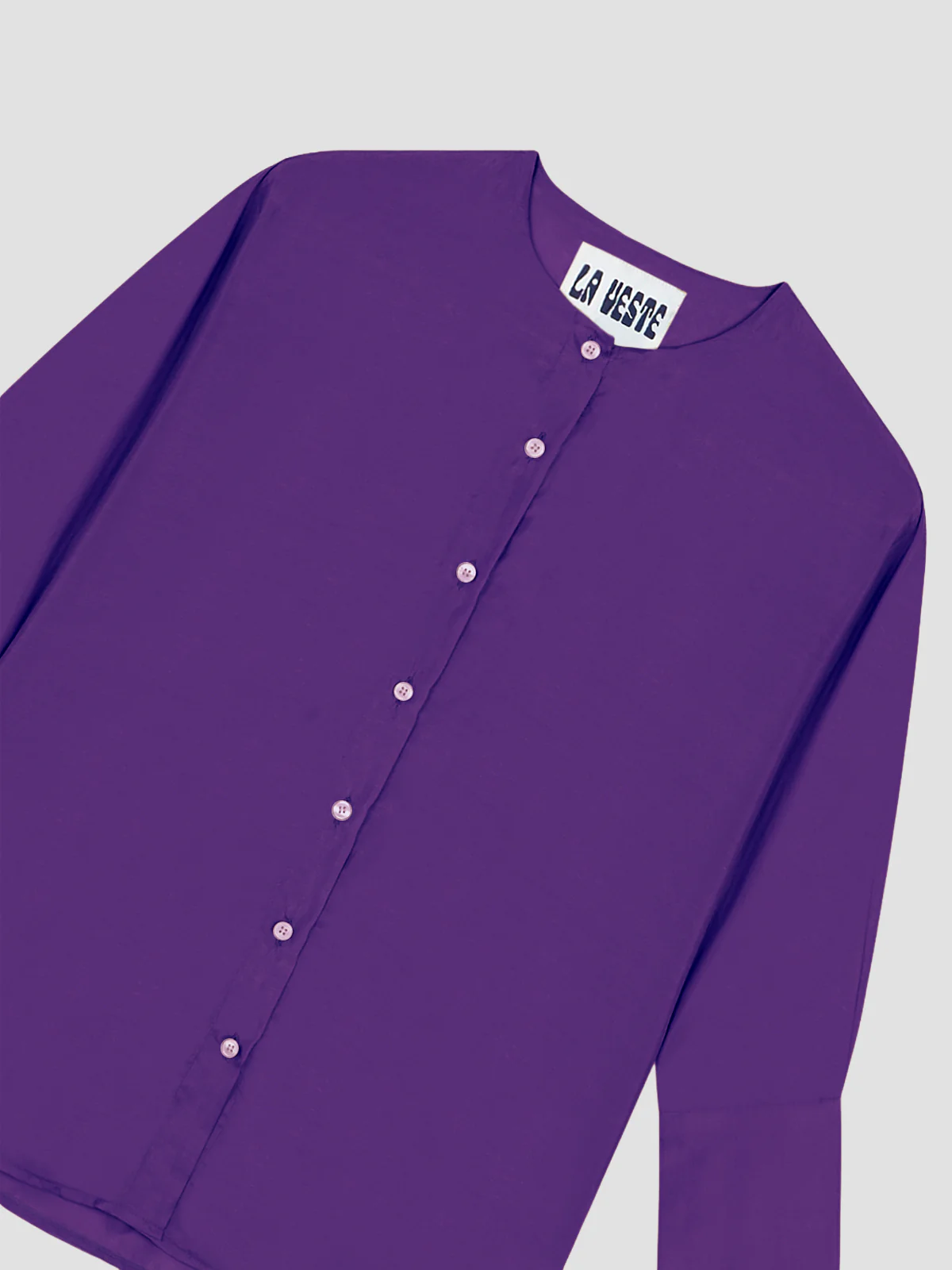 Holiday Silk Shirt Purple - Image 5