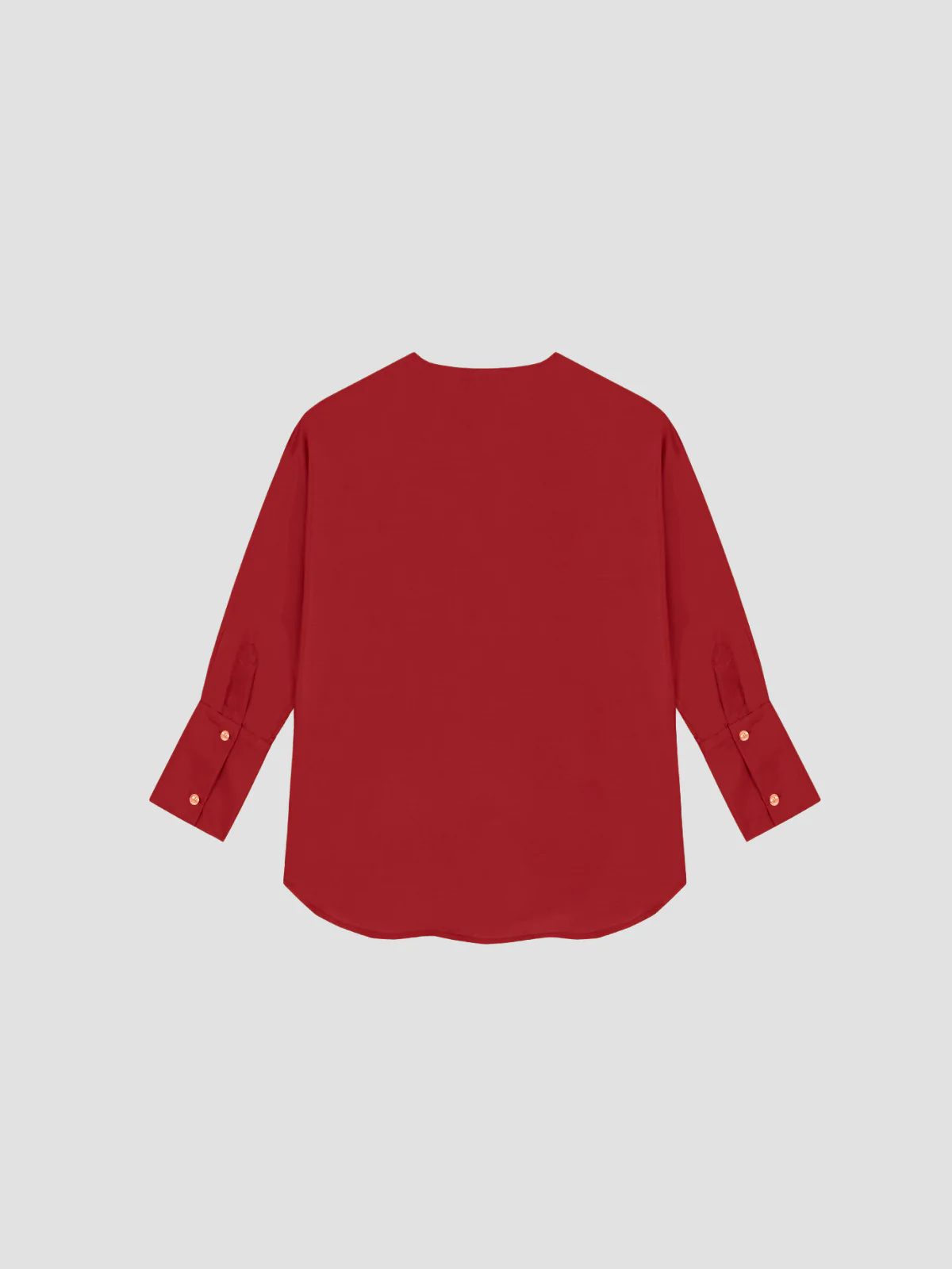 Holiday Silk Shirt Red - Image 3
