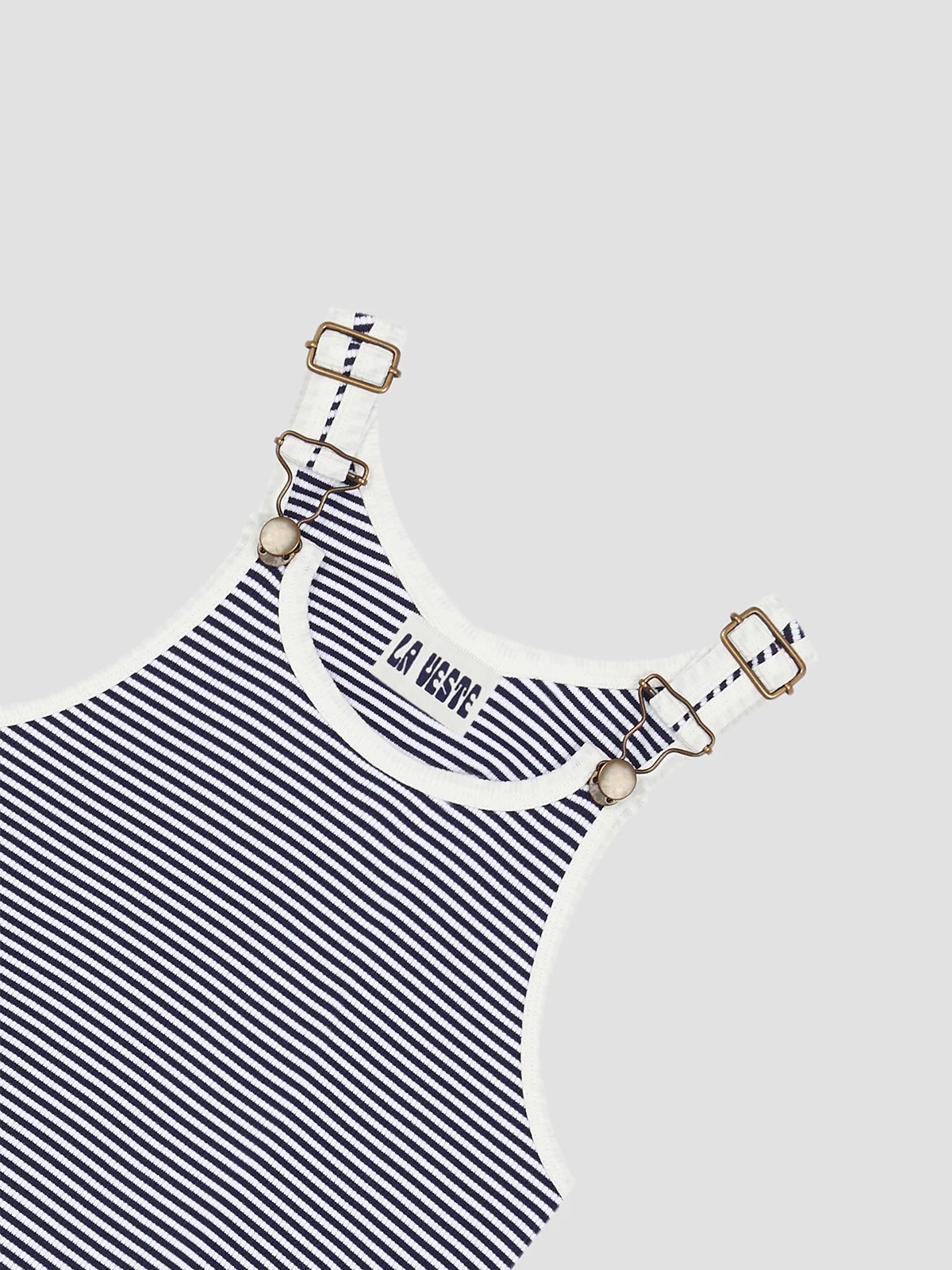 Jardinera Tee Shirt Striped Navy - Image 2