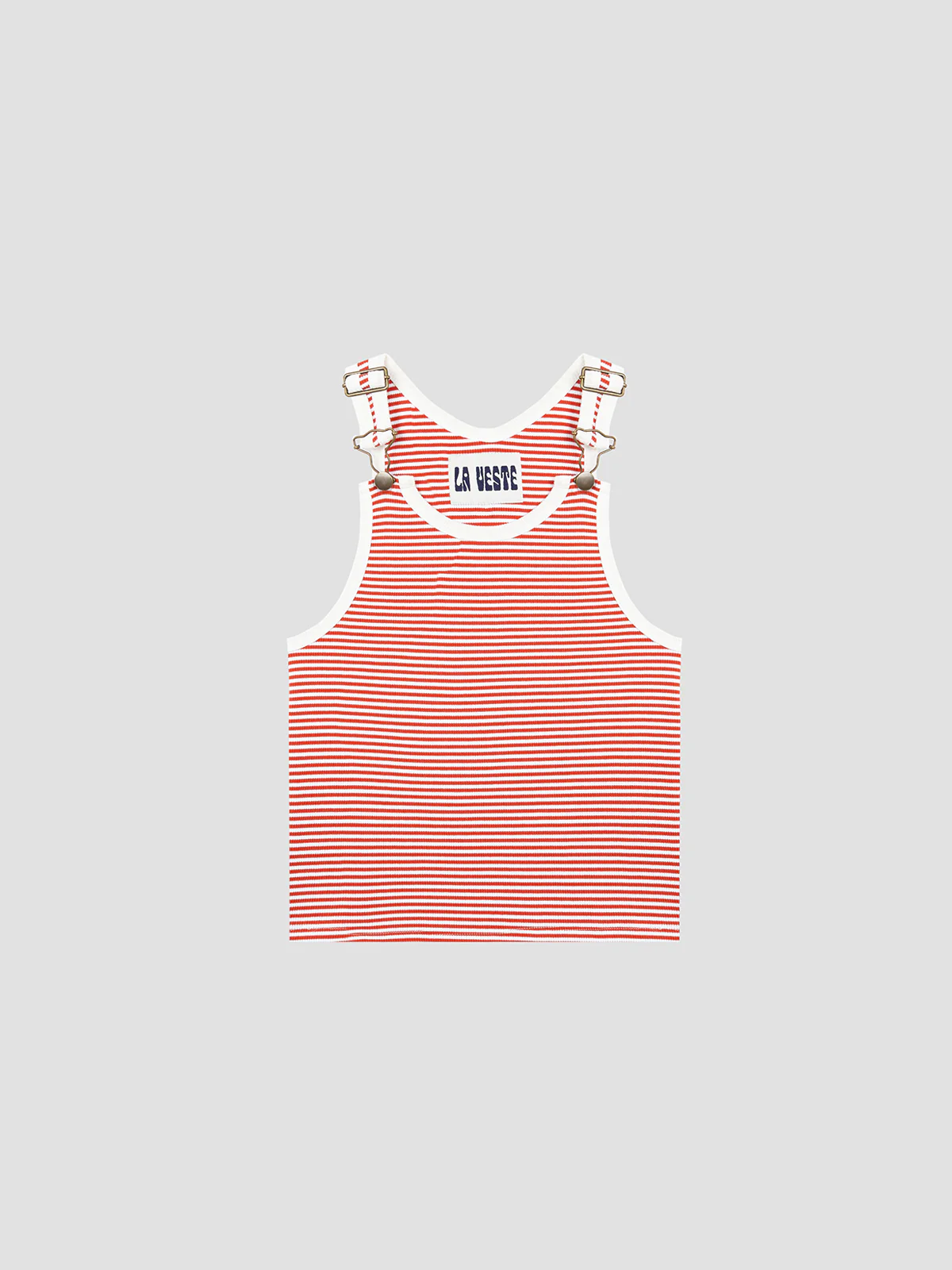 Jardinera Tee Shirt Striped Orange