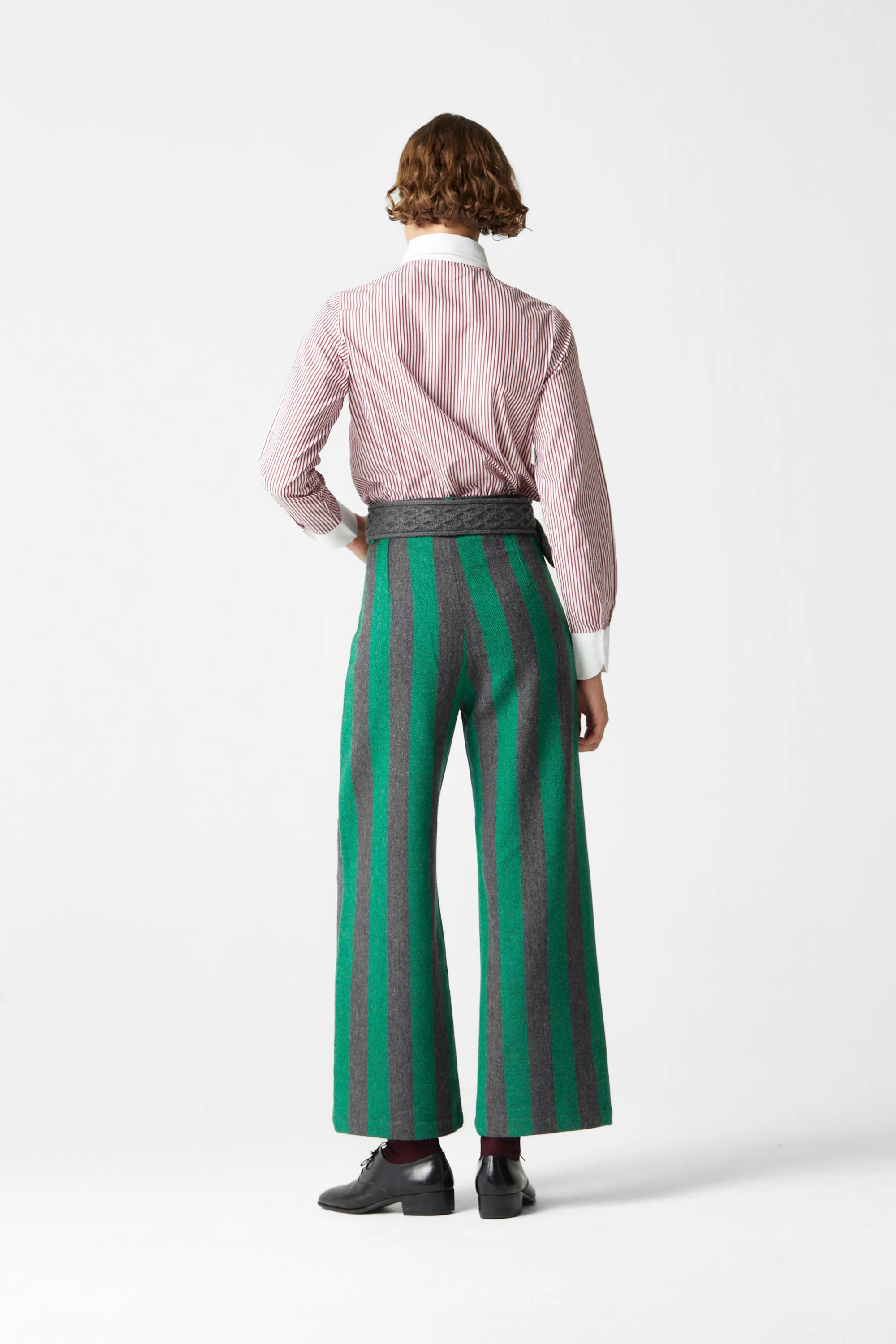 Jason Striped Wool Pants 03 - Image 4