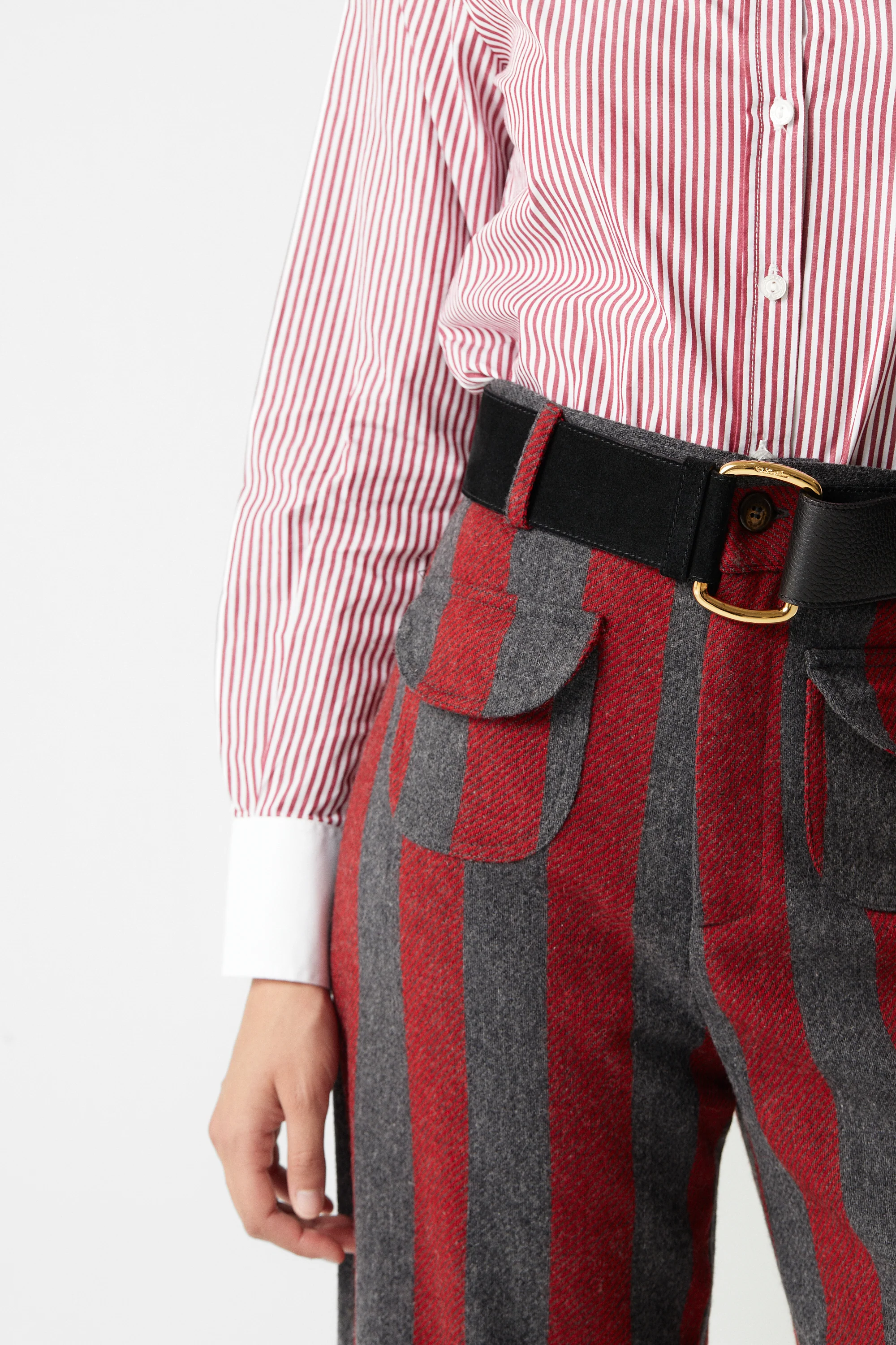 Jason Striped Wool Pants 04 - Image 3