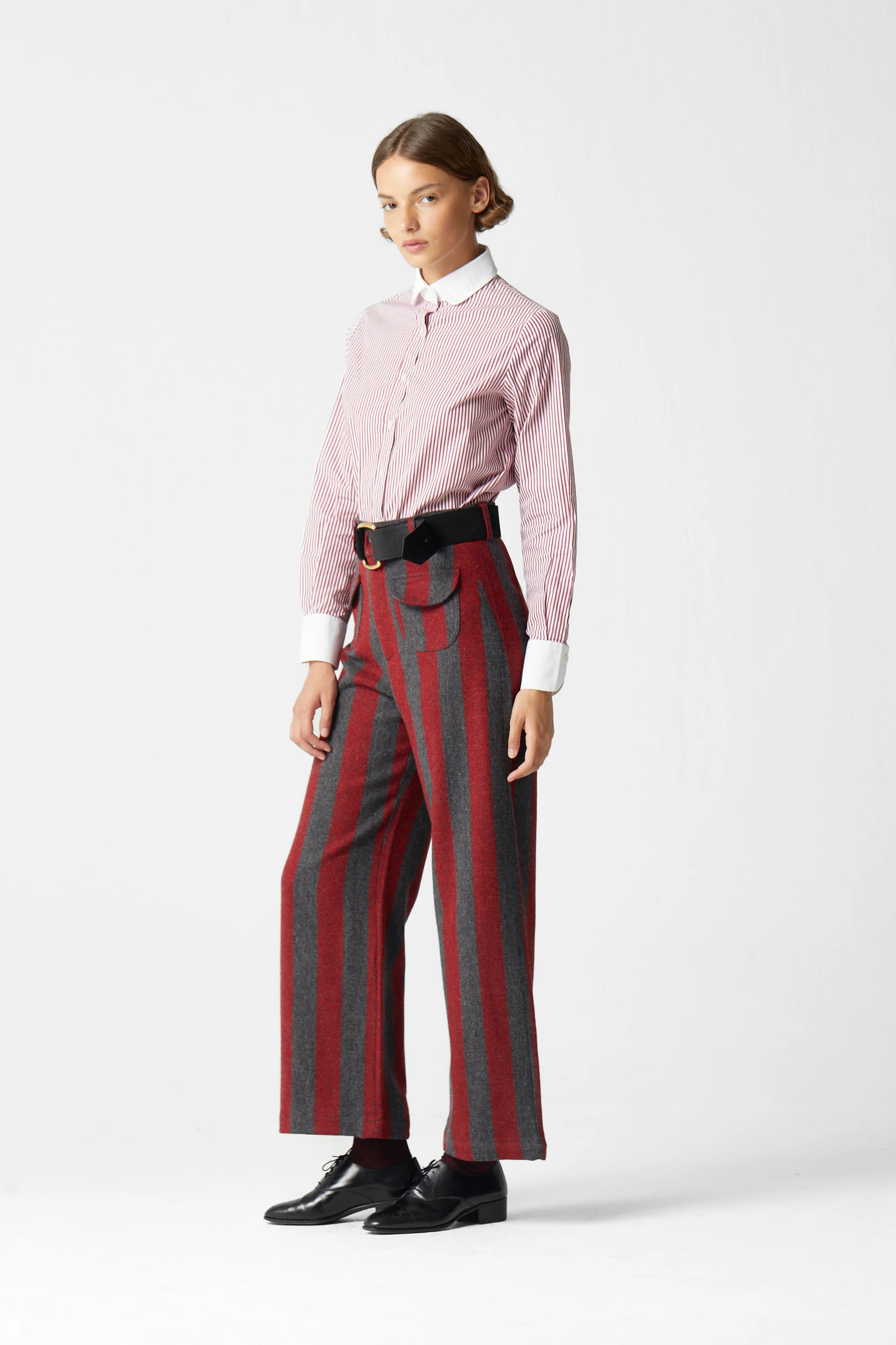 Jason Striped Wool Pants 04 - Image 6