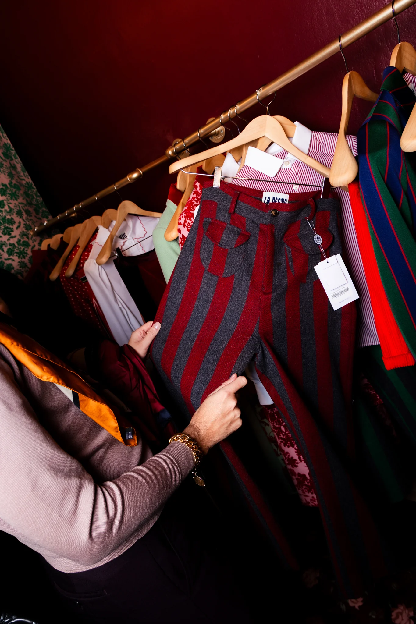 Jason Striped Wool Pants 04 - Image 9