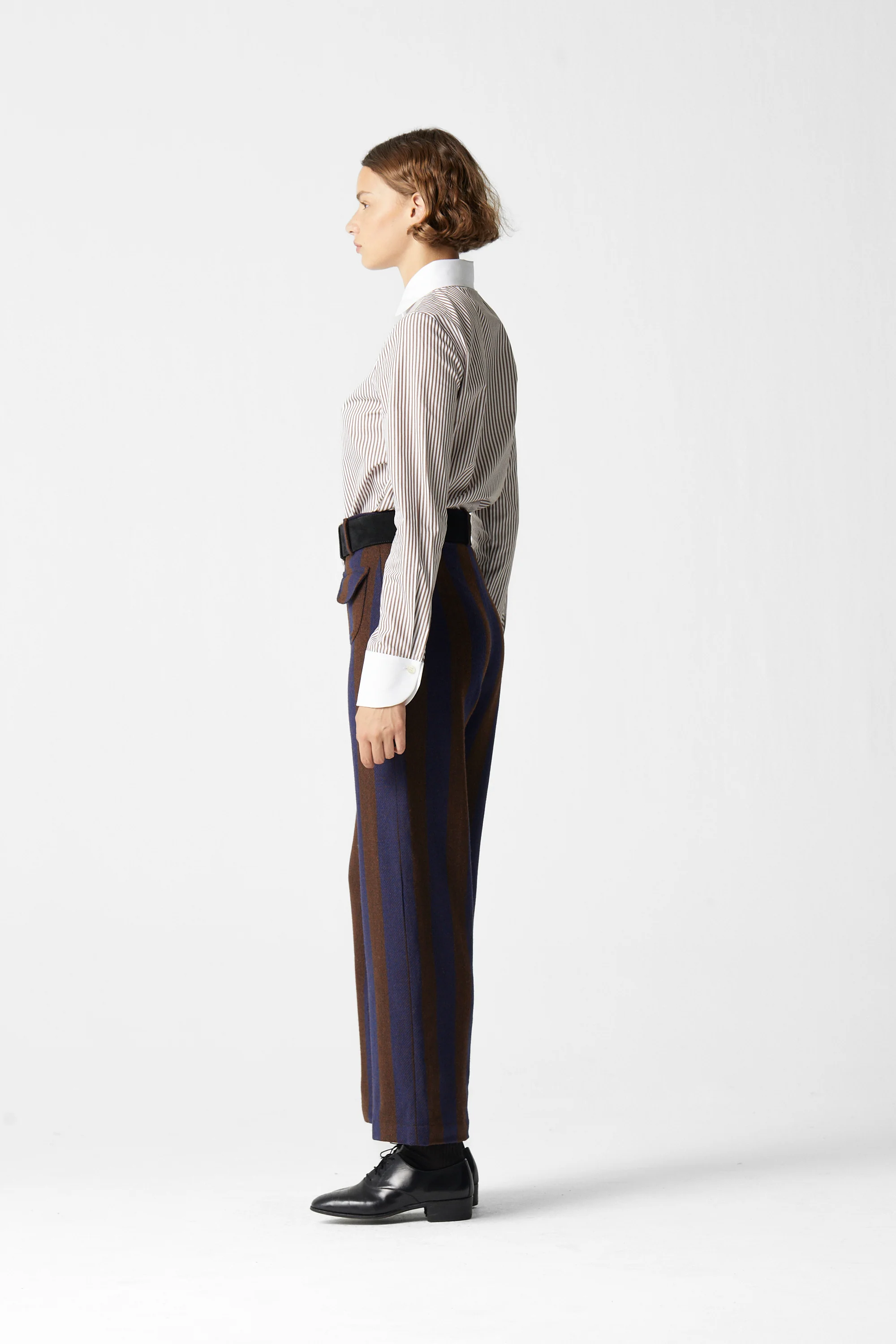 Jason Striped Wool Pants 05 - Image 4
