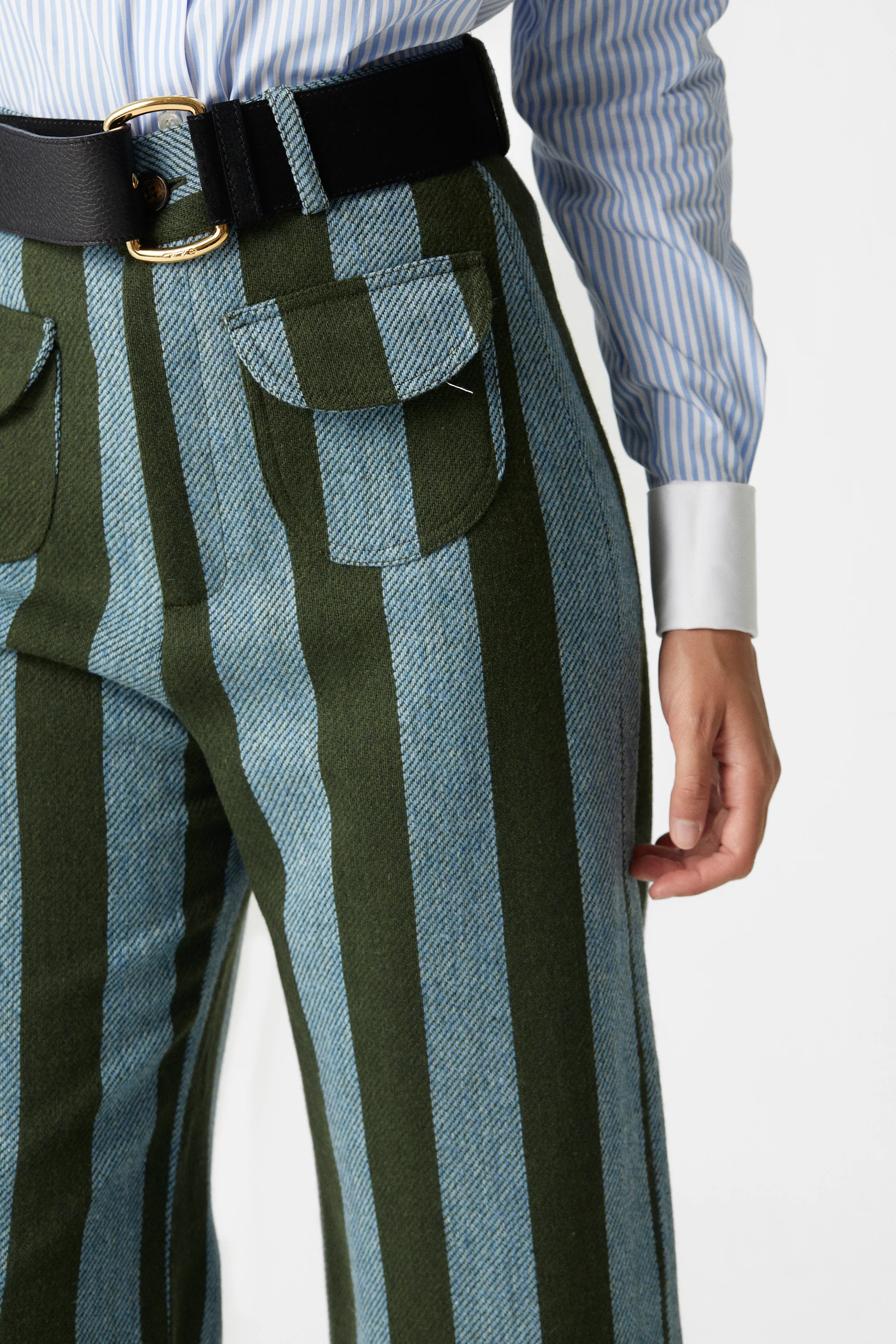 Jason Striped Wool Pants 06 - Image 5