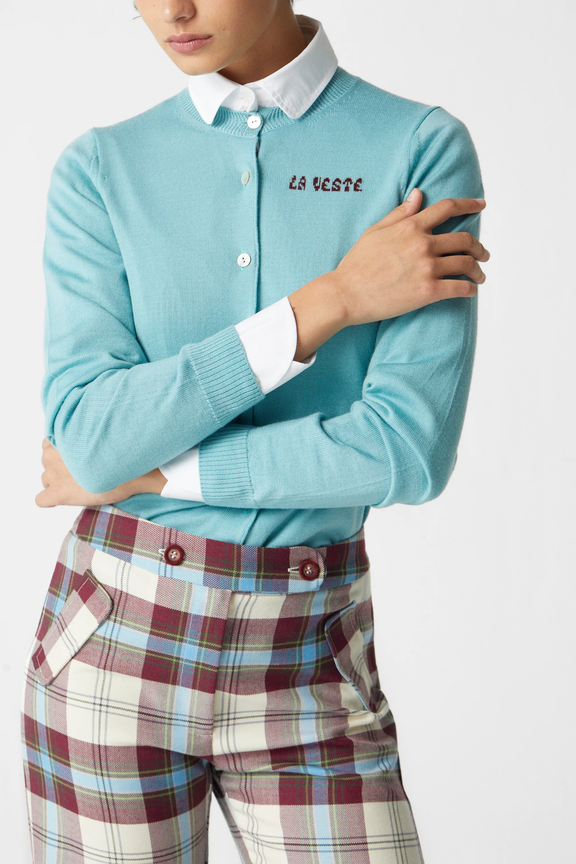 Jockey Pants Tartan Celeste - Image 5
