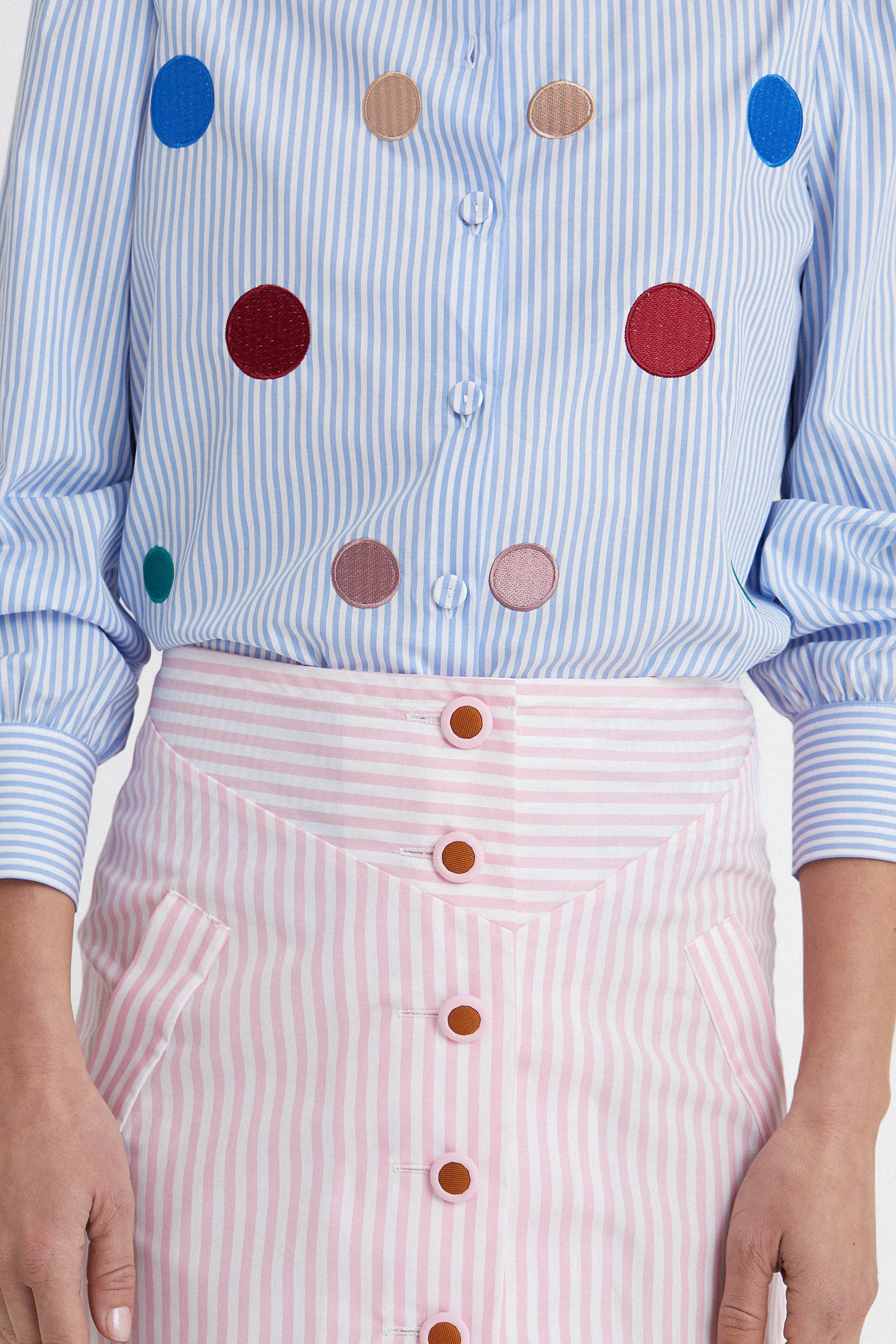 Mikado Mini Skirt Pink - Image 3