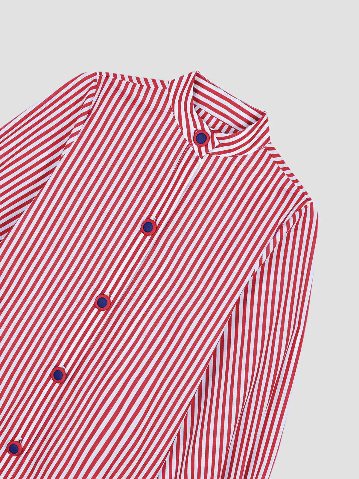 Mikado Shirt Red and Navy - Image 2