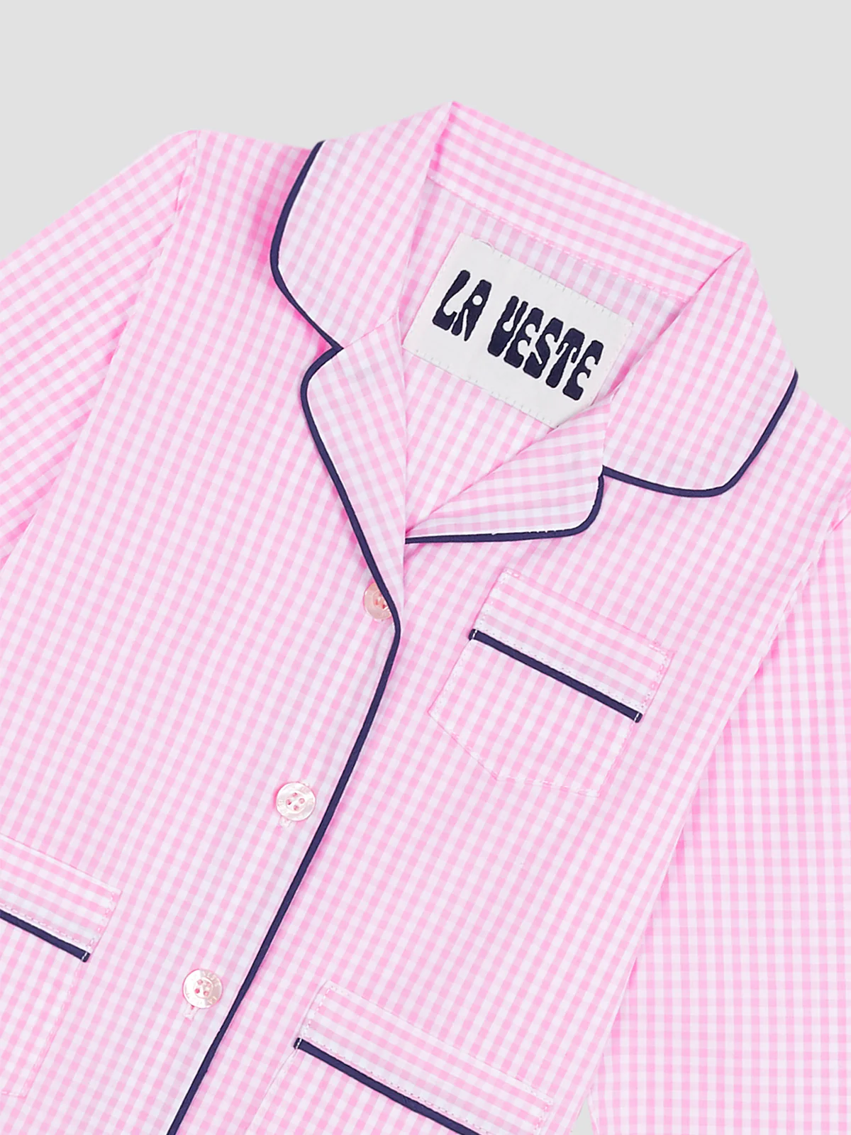 Mini Alpino Pijama Check Pink - Image 3