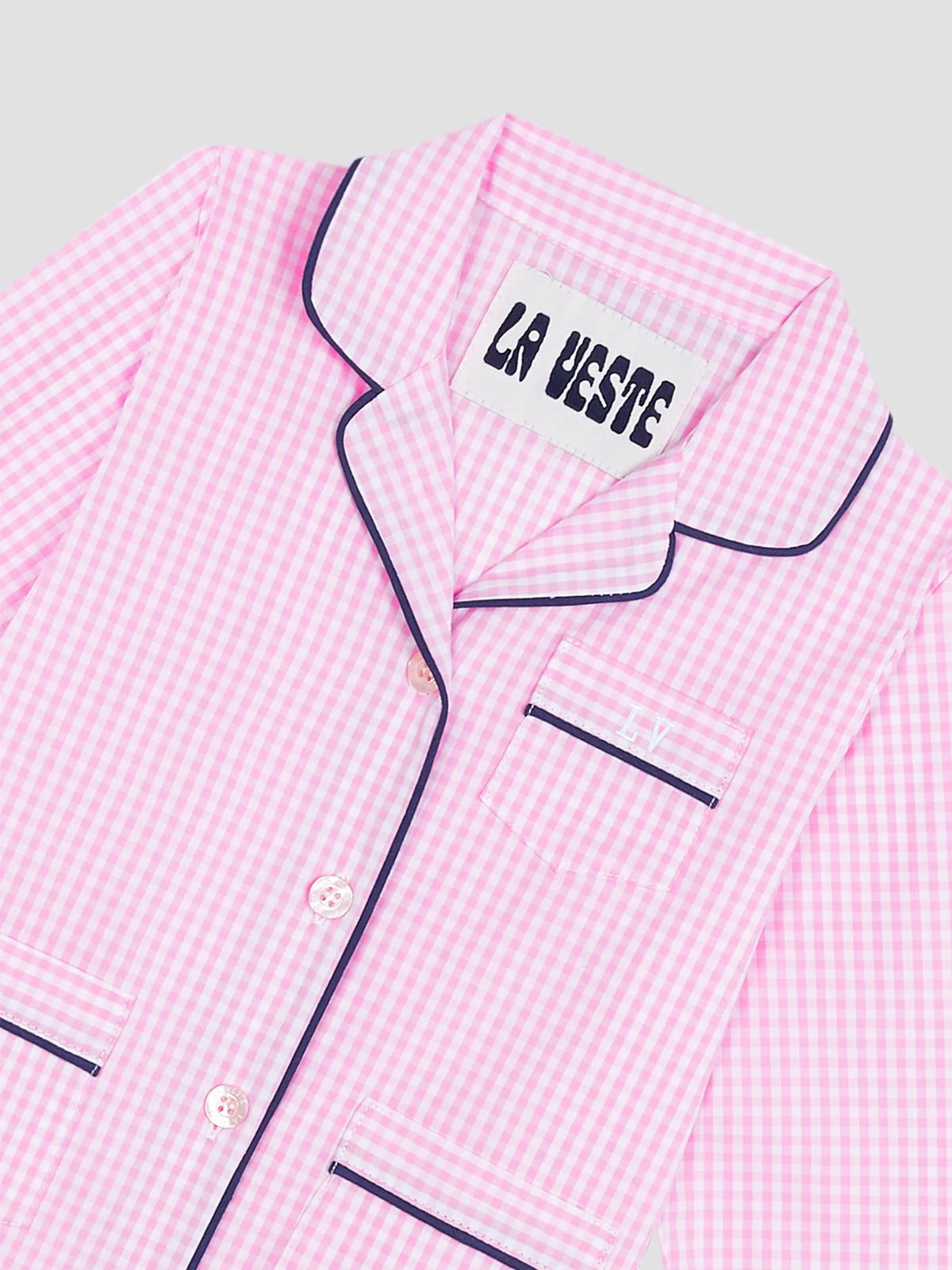 Mini Alpino Pijama Check Pink - Image 4