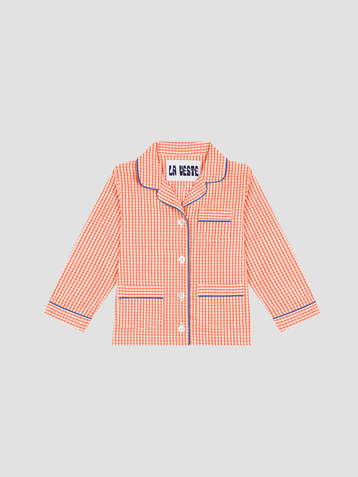Mini Alpino Pijama Check Orange