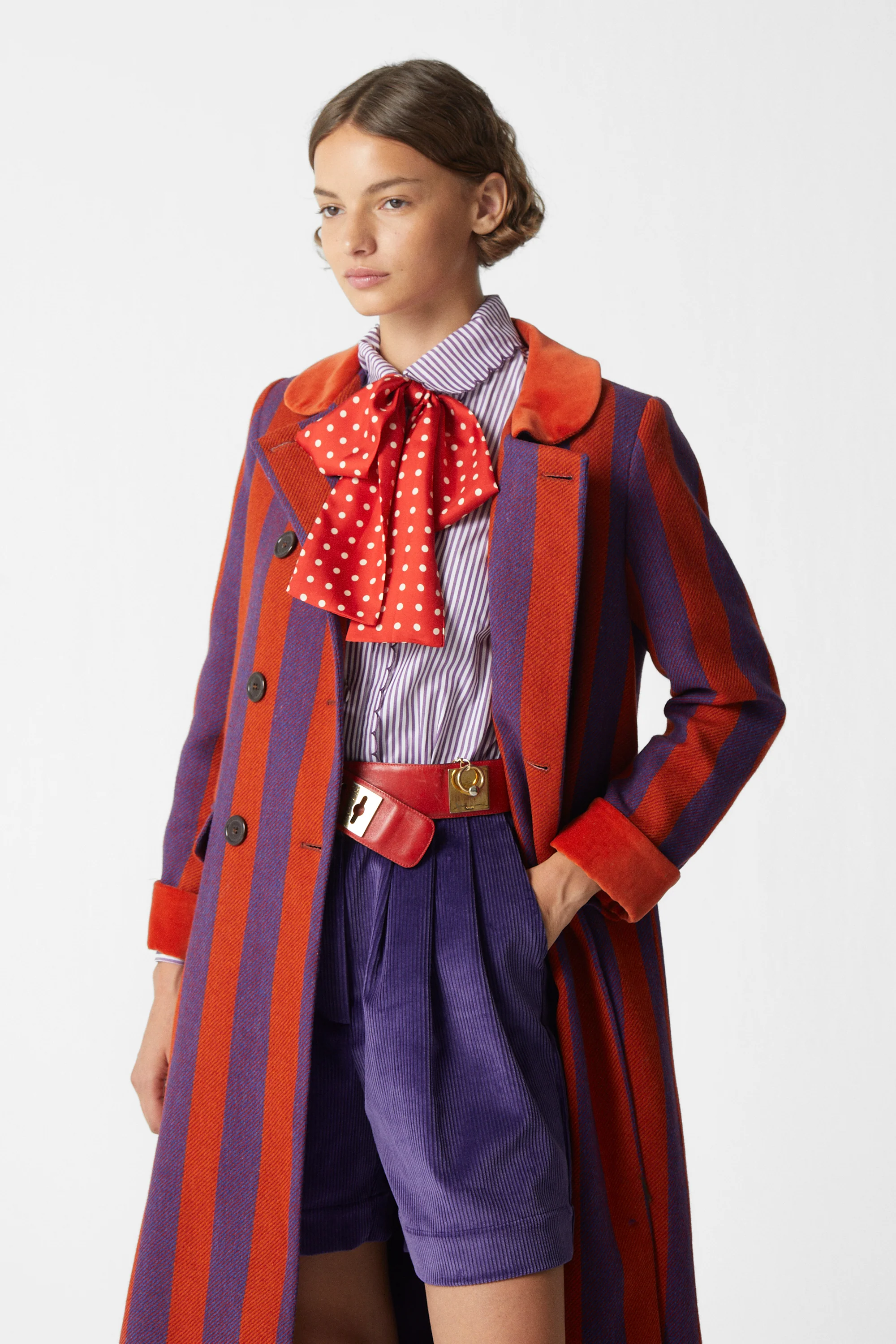 Miranda Coat Striped Caldero - Image 3