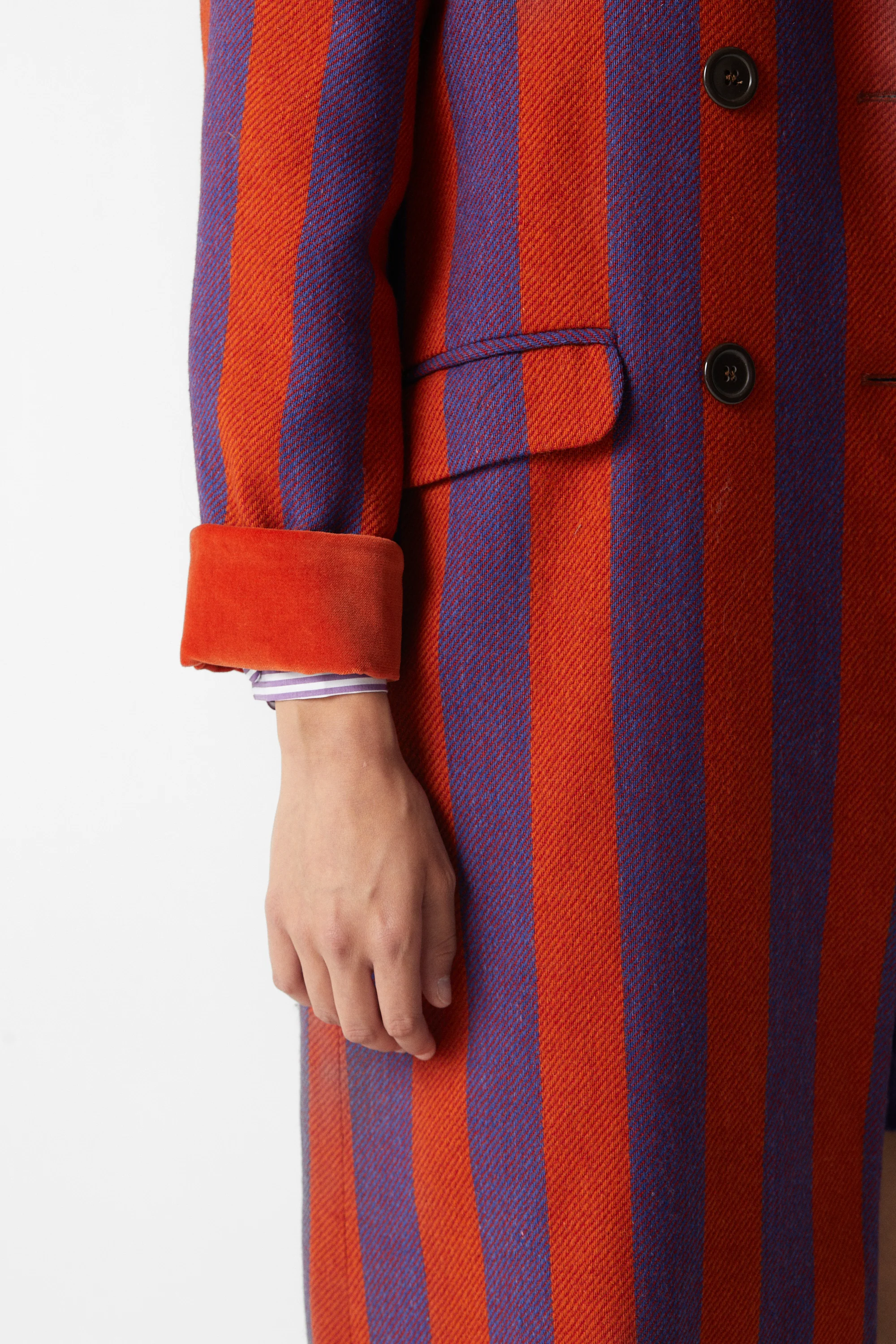 Miranda Coat Striped Caldero - Image 4