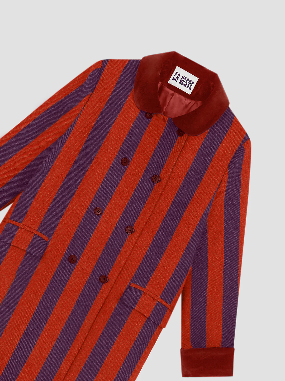 Miranda Coat Striped Caldero - Image 7