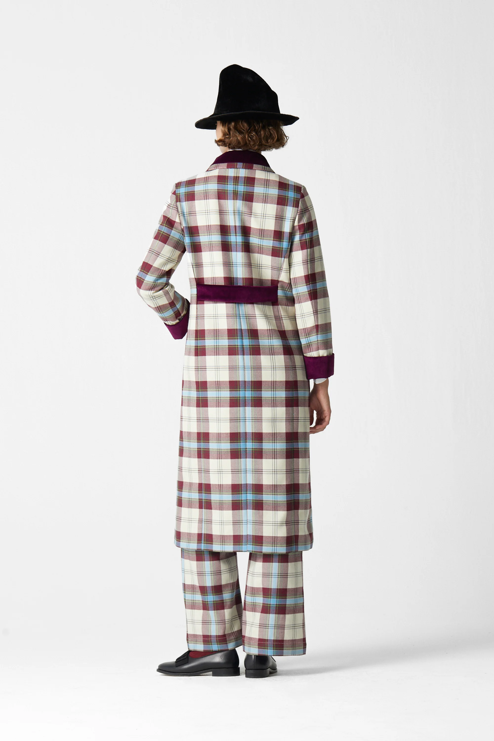 Miranda Coat Tartan Celeste - Image 5