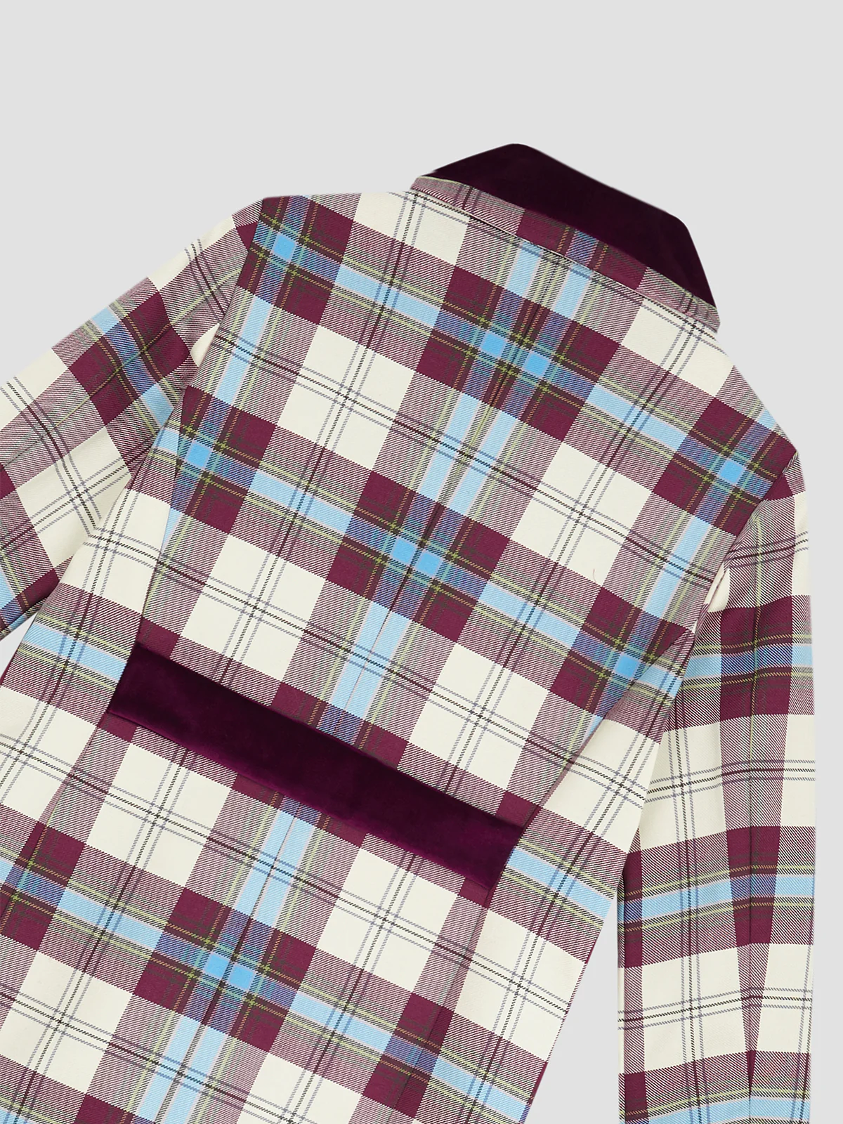 Miranda Coat Tartan Celeste - Image 9
