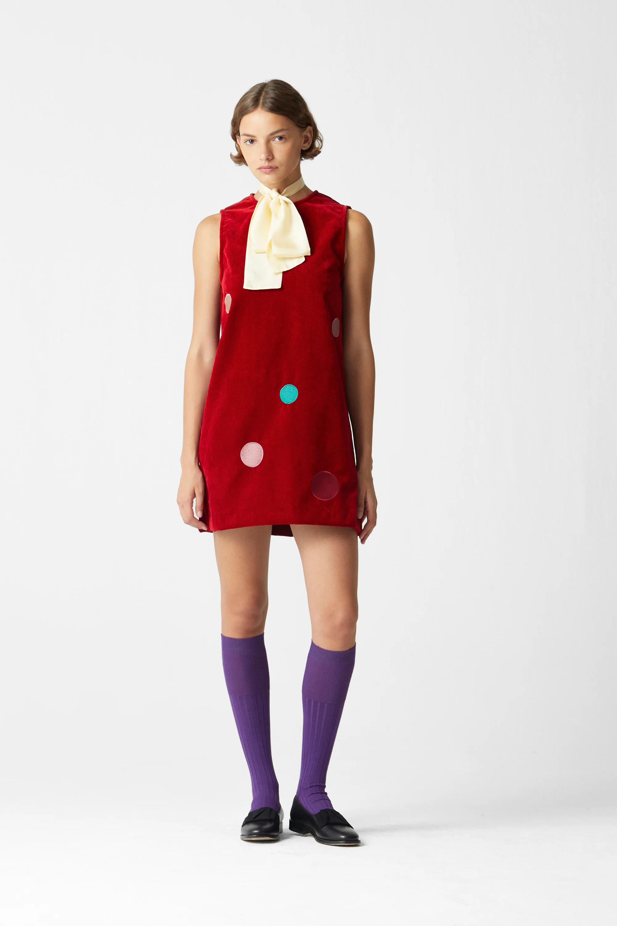 Morelino Velvet Dress Red - Image 2