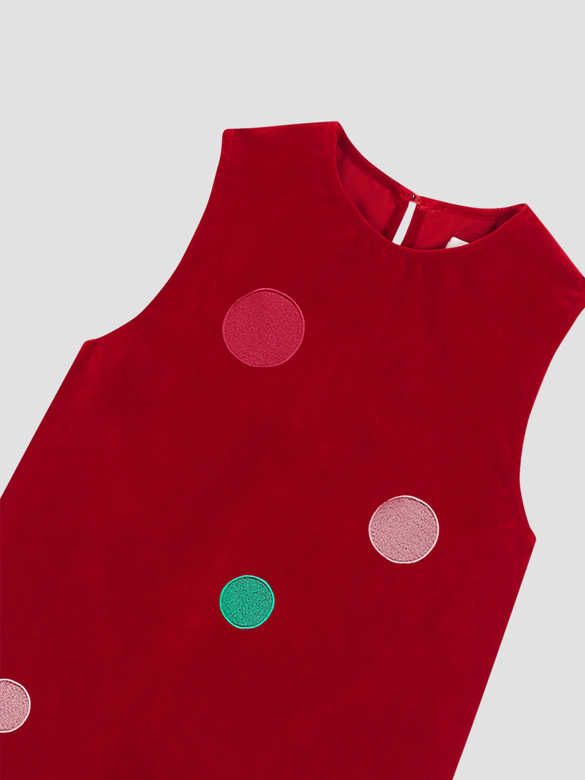 Morelino Velvet Dress Red - Image 4