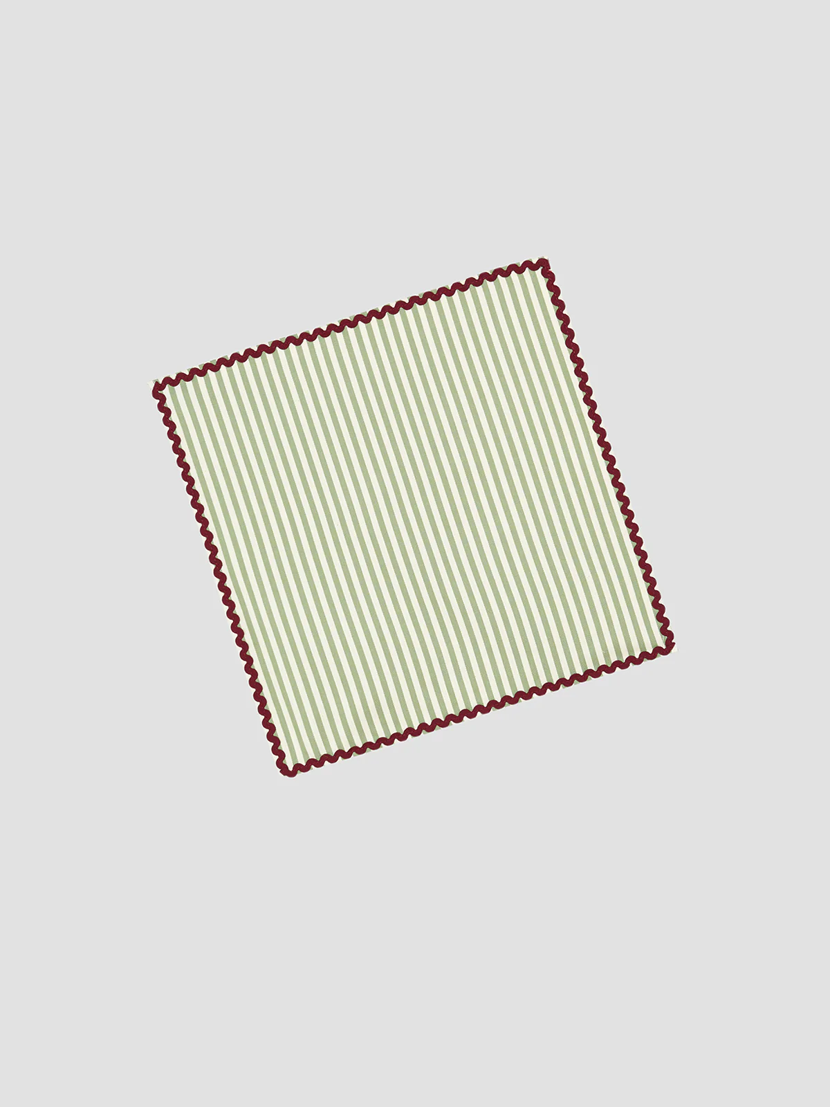 Napkin Vertical Stripe Green - Image 2