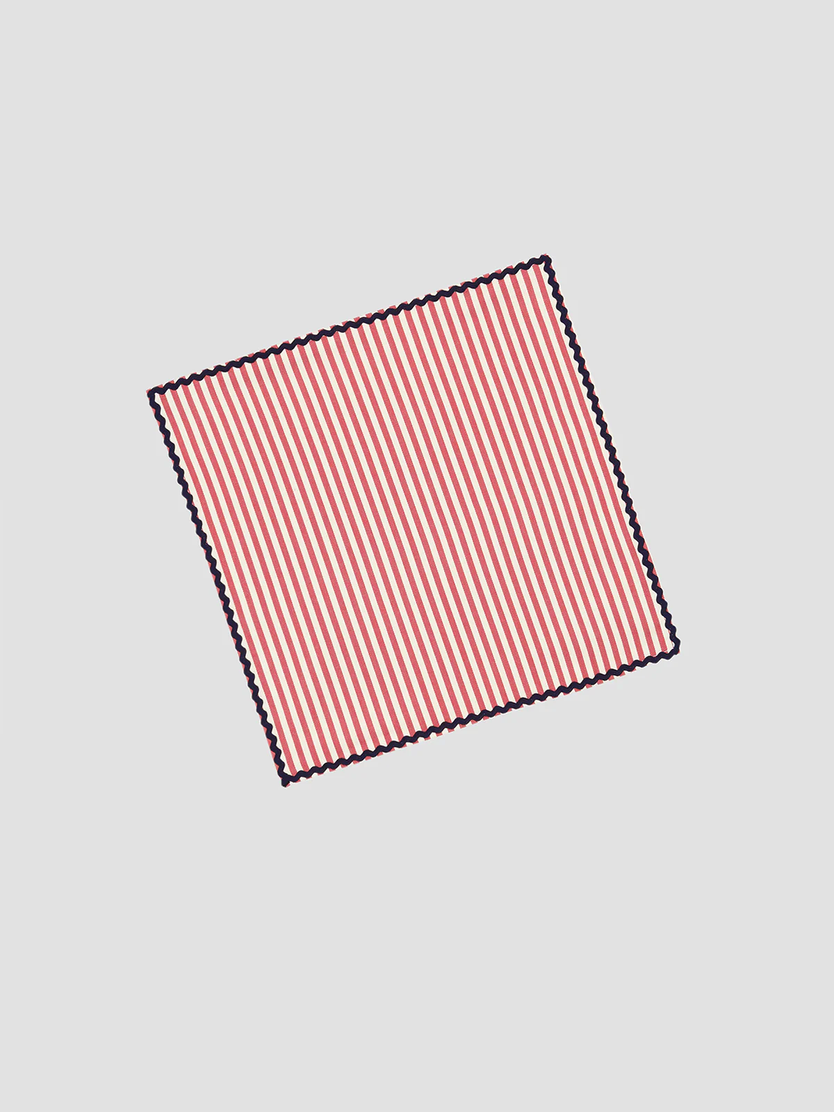 Napkin Vertical Stripe Red - Image 2