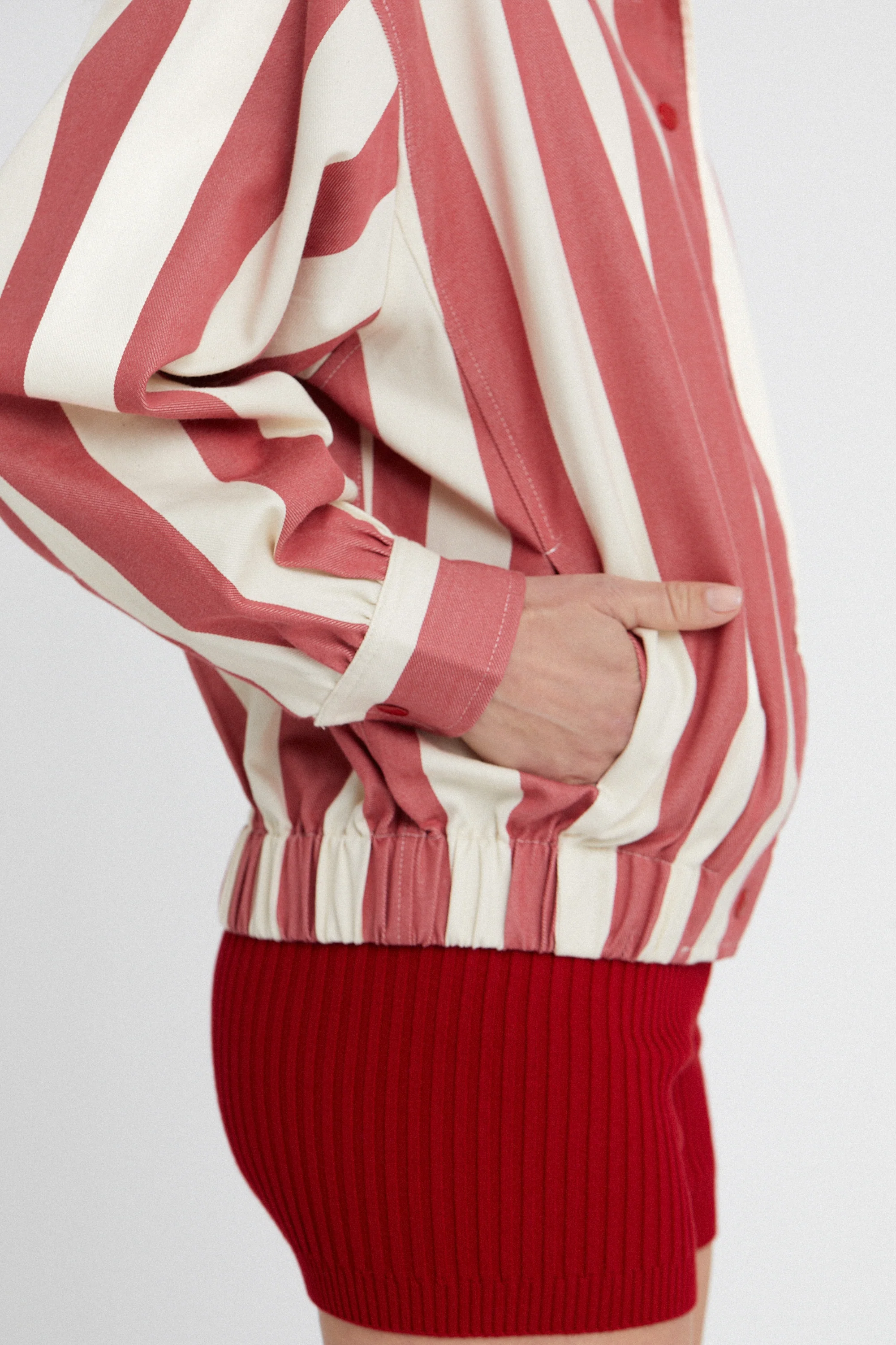 Parasol Bomber Jacket Red - Image 4